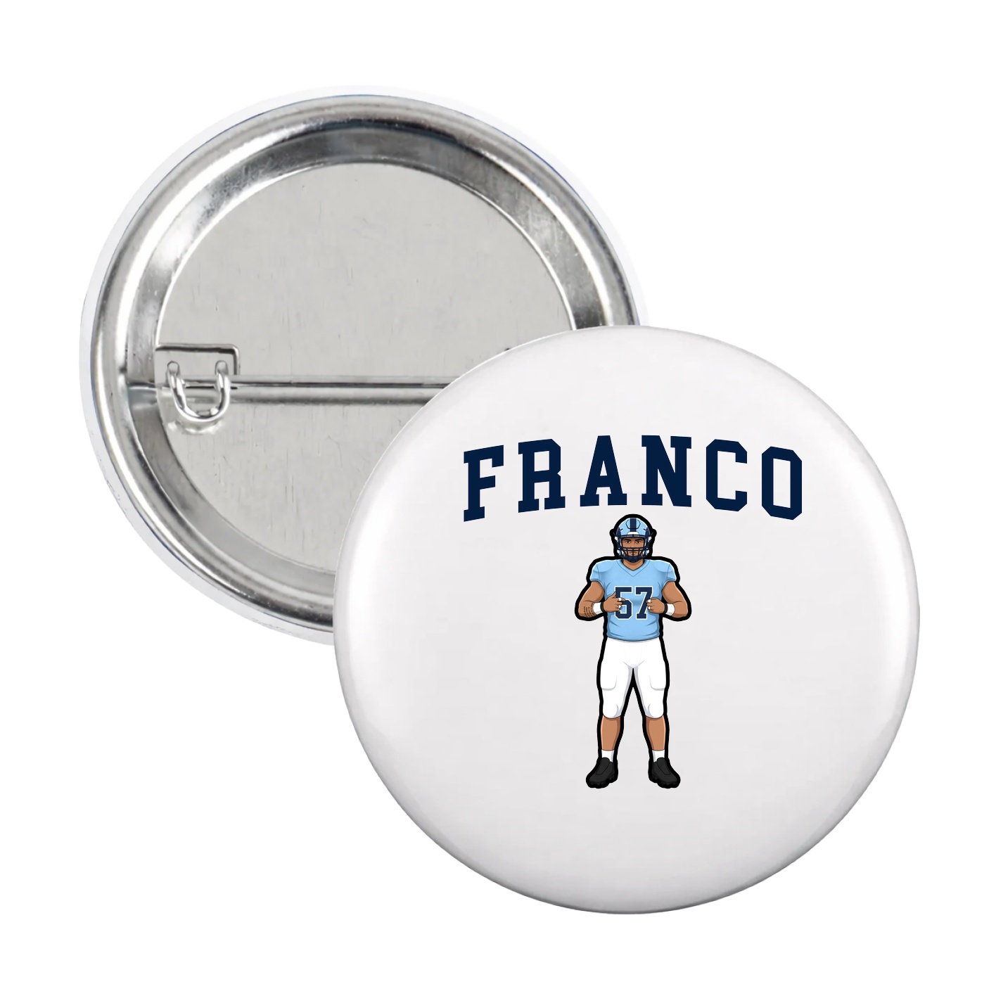 Game Day Button — Shirsey in White