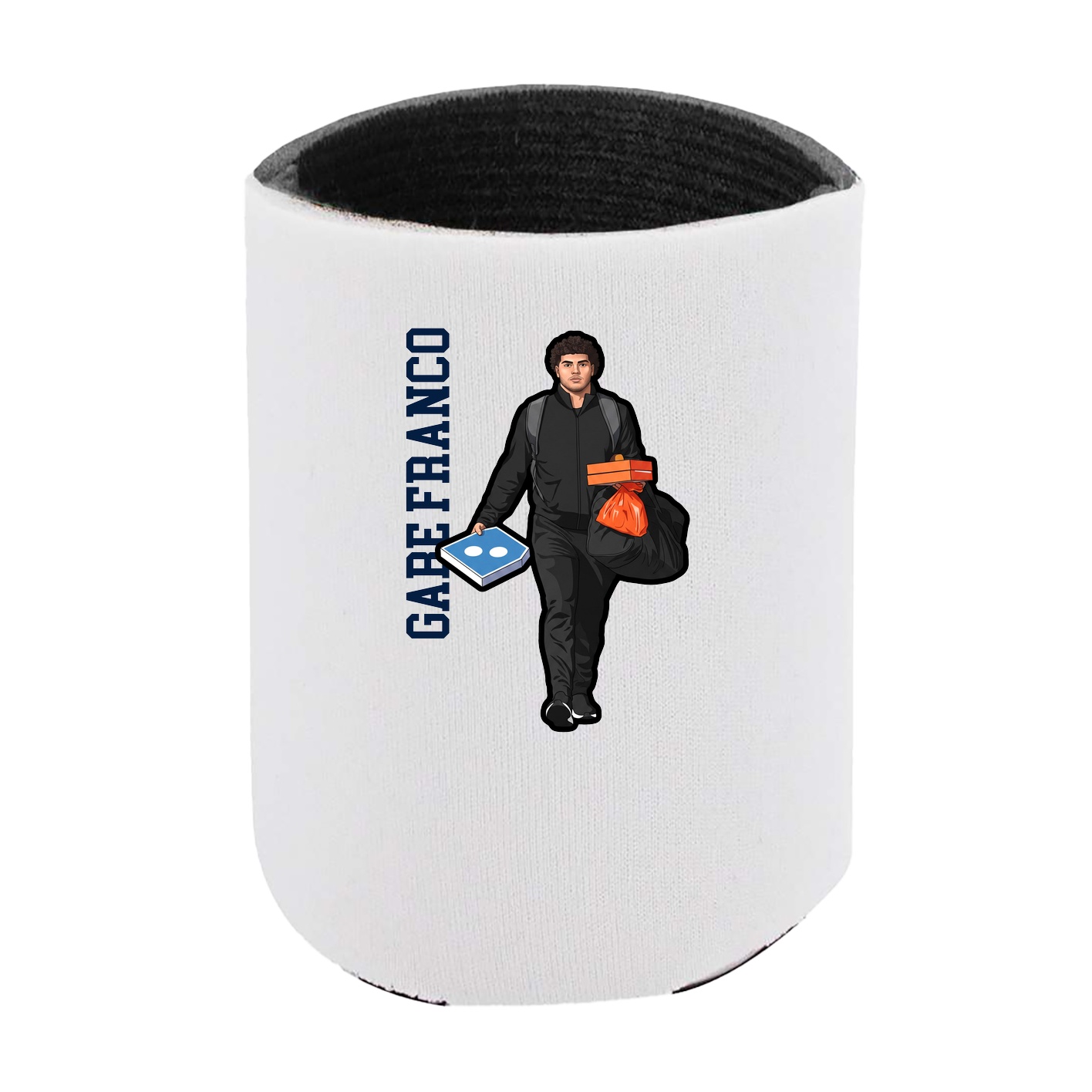 Can Holder — Name Vertical in White