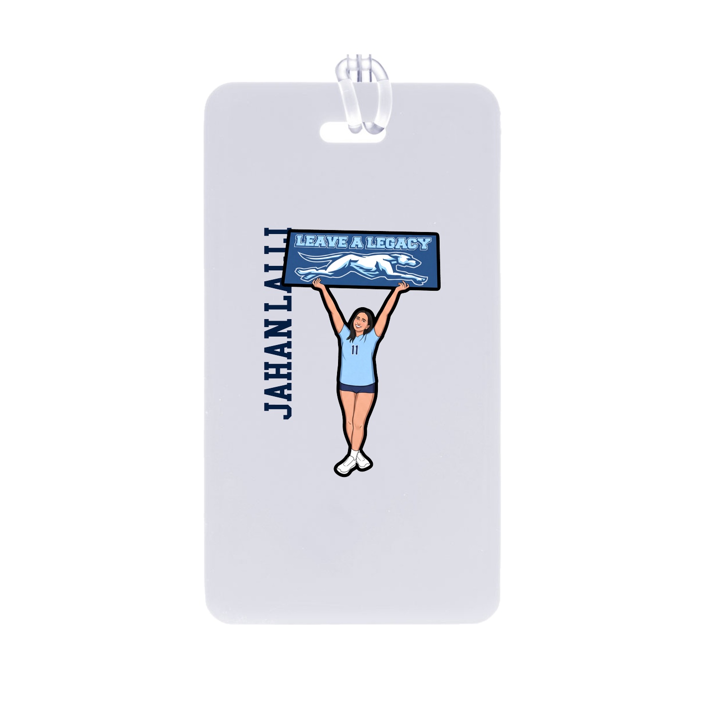Bag Tag — Name Vertical in Classic
