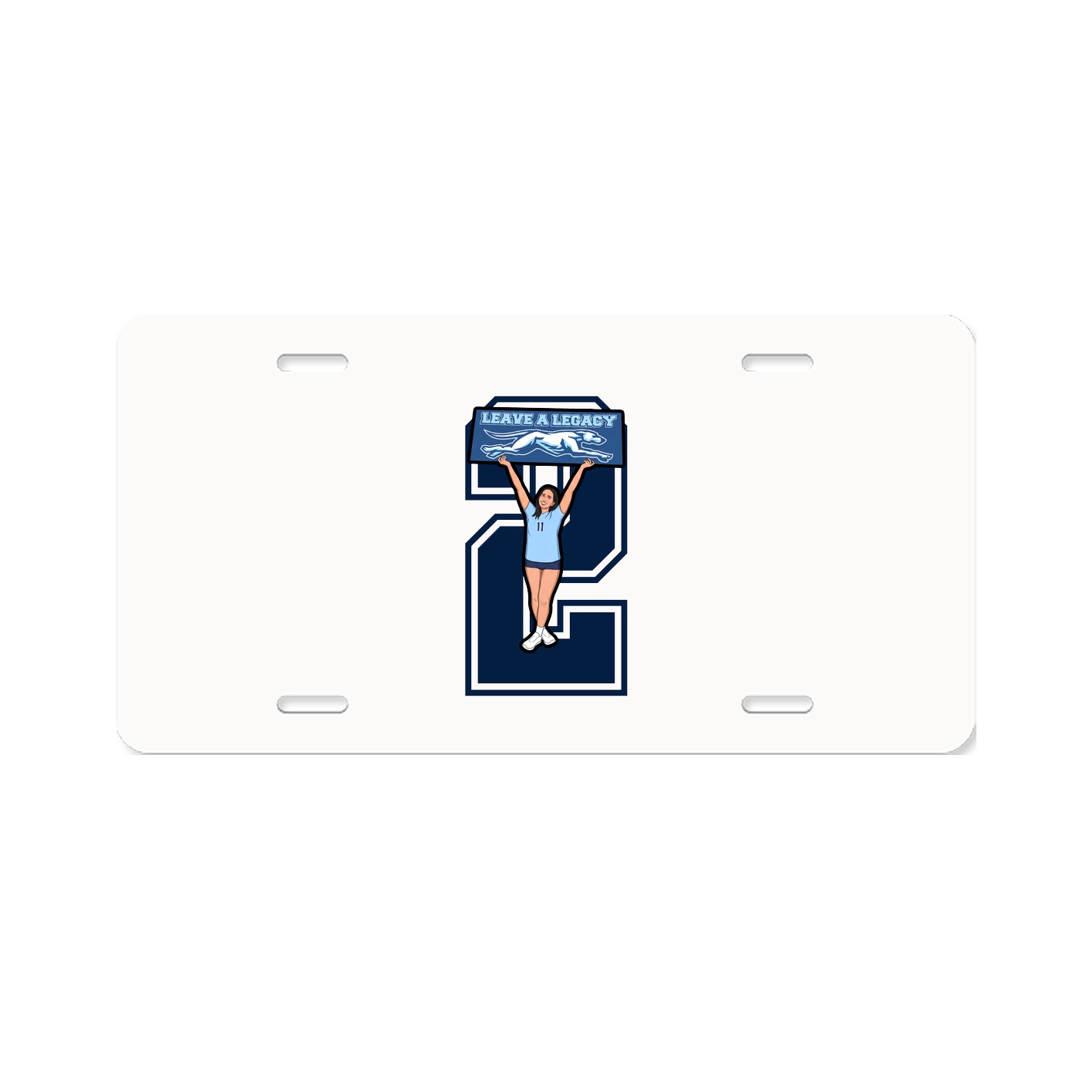 License Plate — Number in Classic