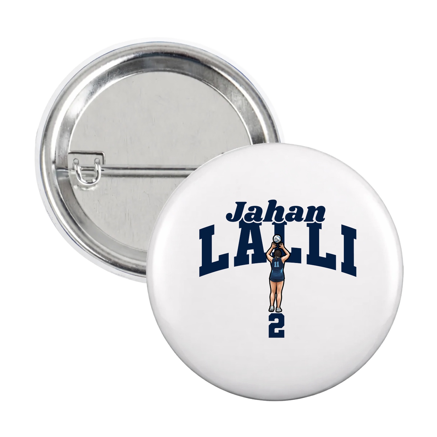 Game Day Button — Signature Arch in White