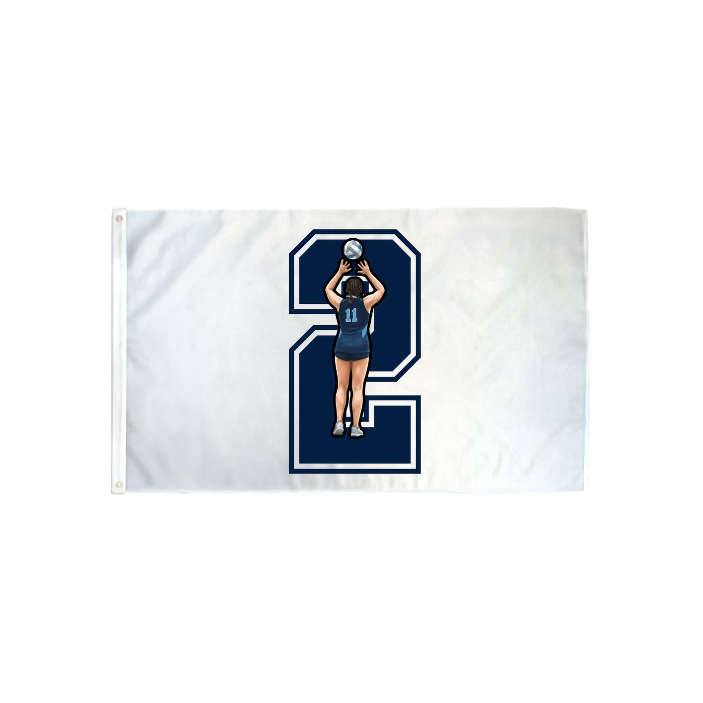 3x5 Flag — Number in Classic