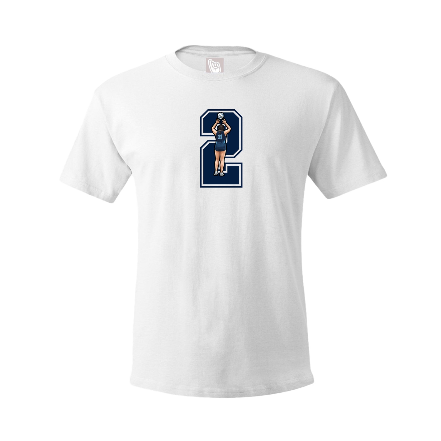 Tee — Number in White