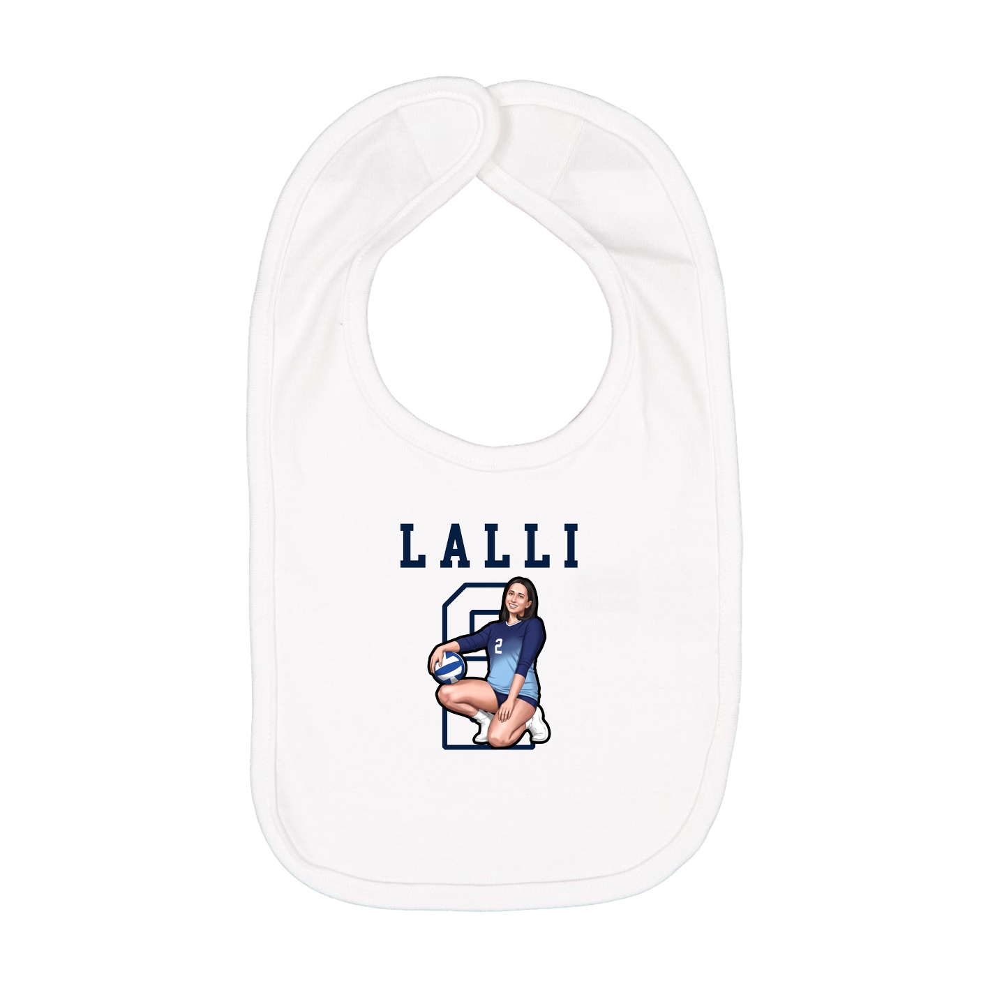 Infant Bib — Shirsey in White