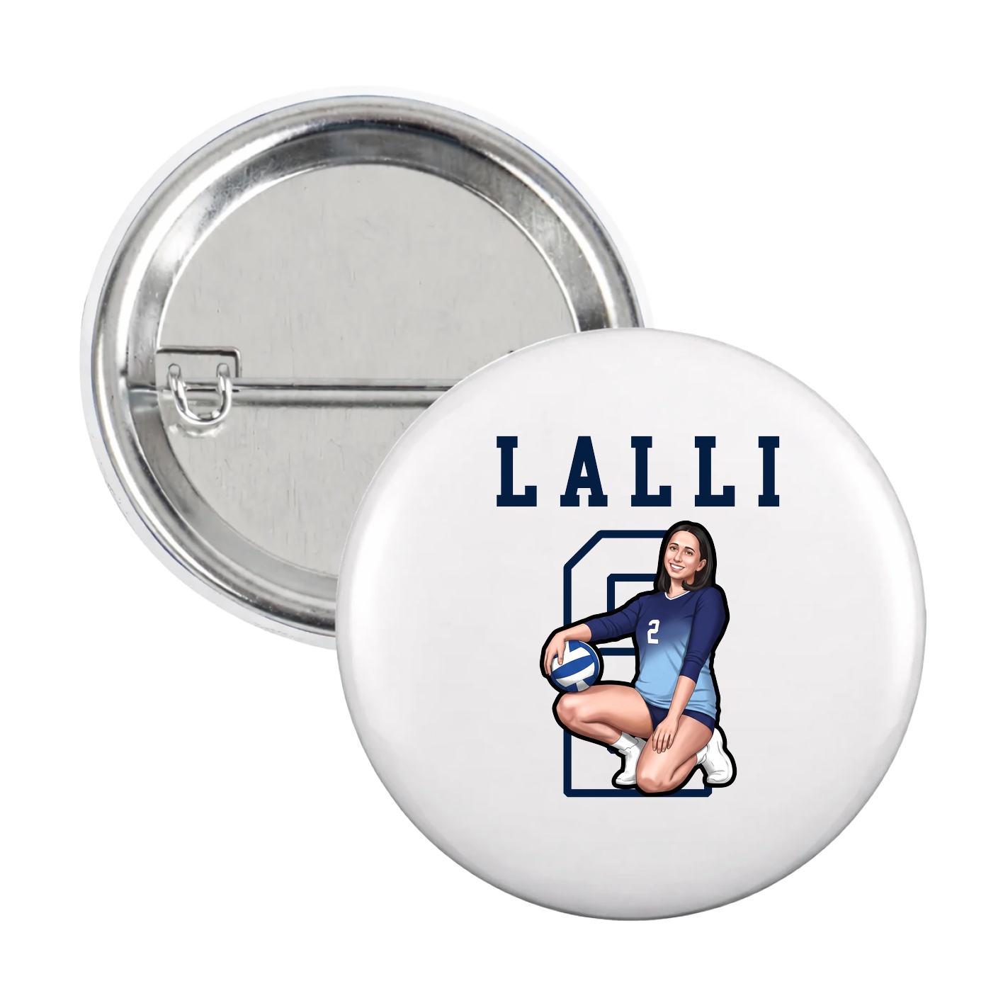 Game Day Button — Shirsey in White