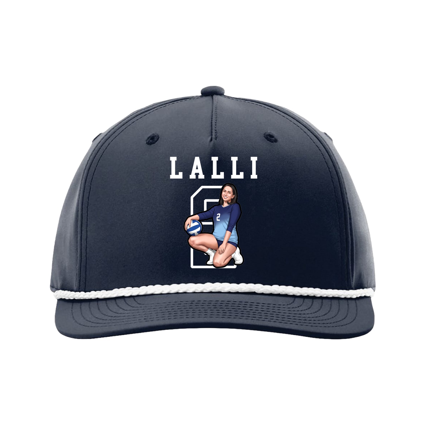 Five-Panel Classic Rope Cap — Shirsey in Navy