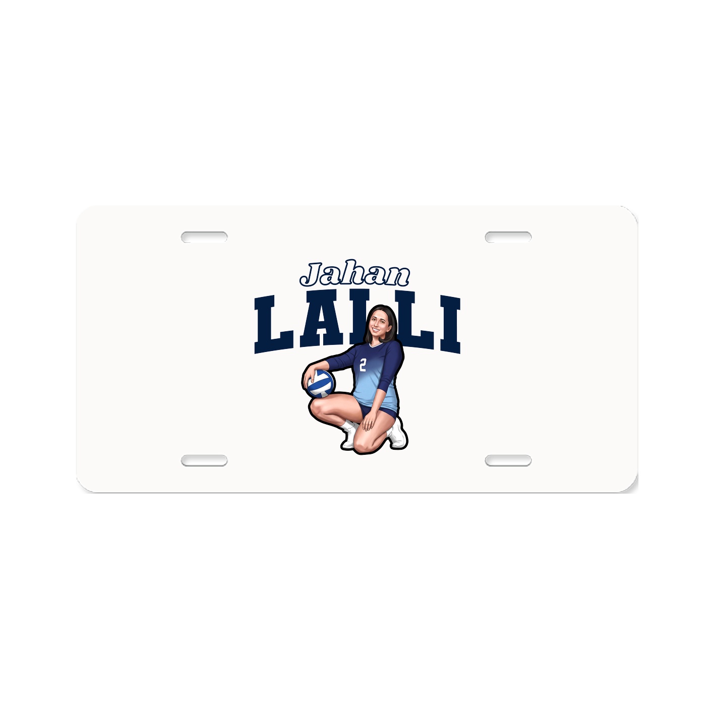 License Plate — Name Arch in Classic