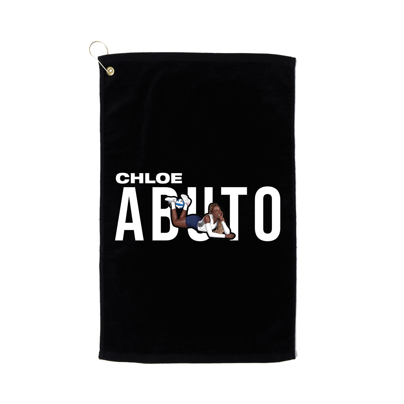 Golf Towel — Player Name in Black