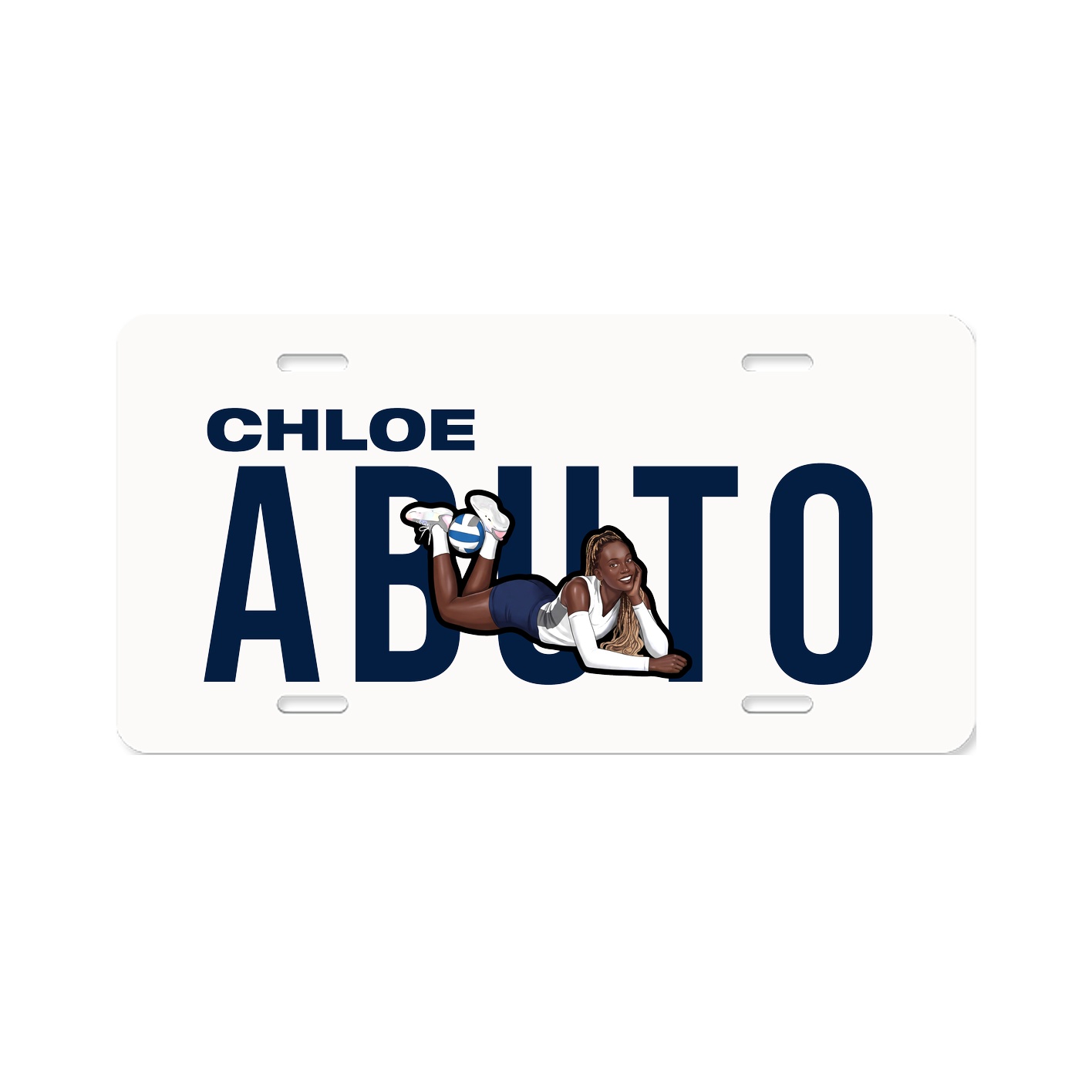 License Plate — Player Name in Classic