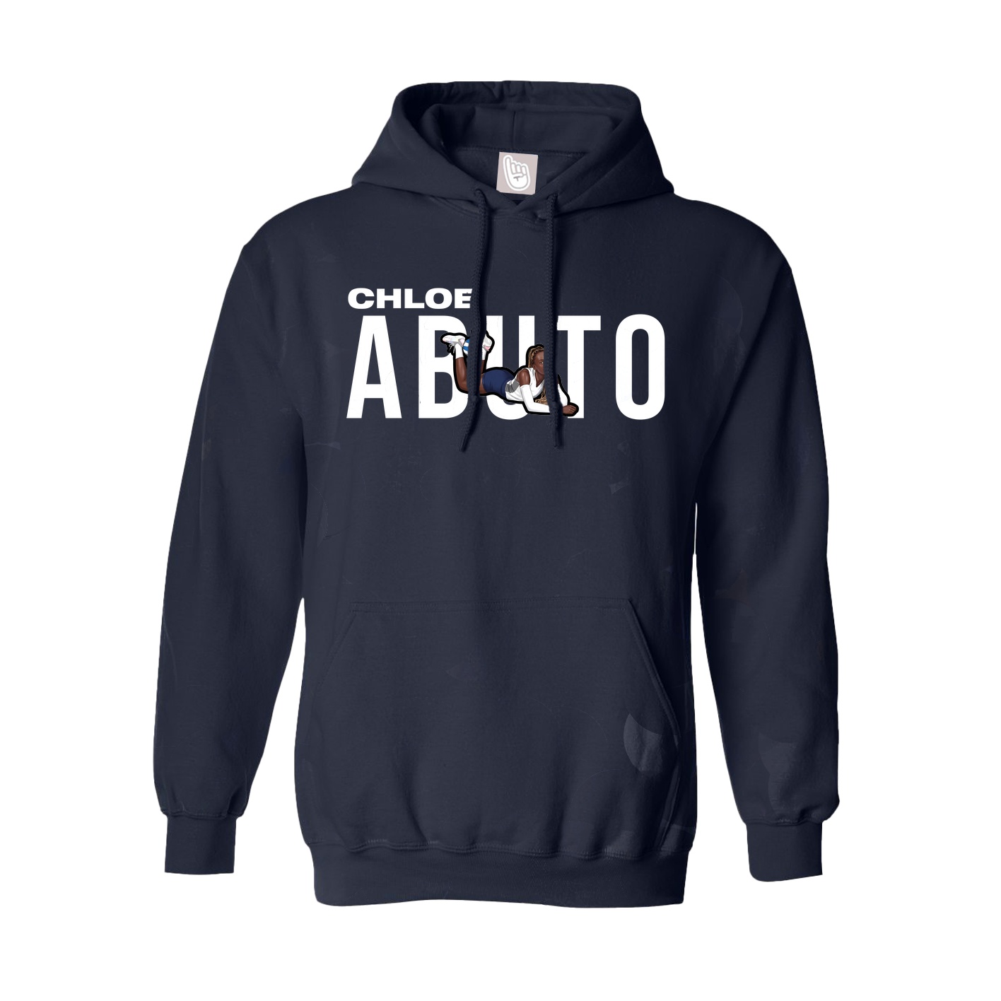 Youth Hoodie — Player Name in Navy
