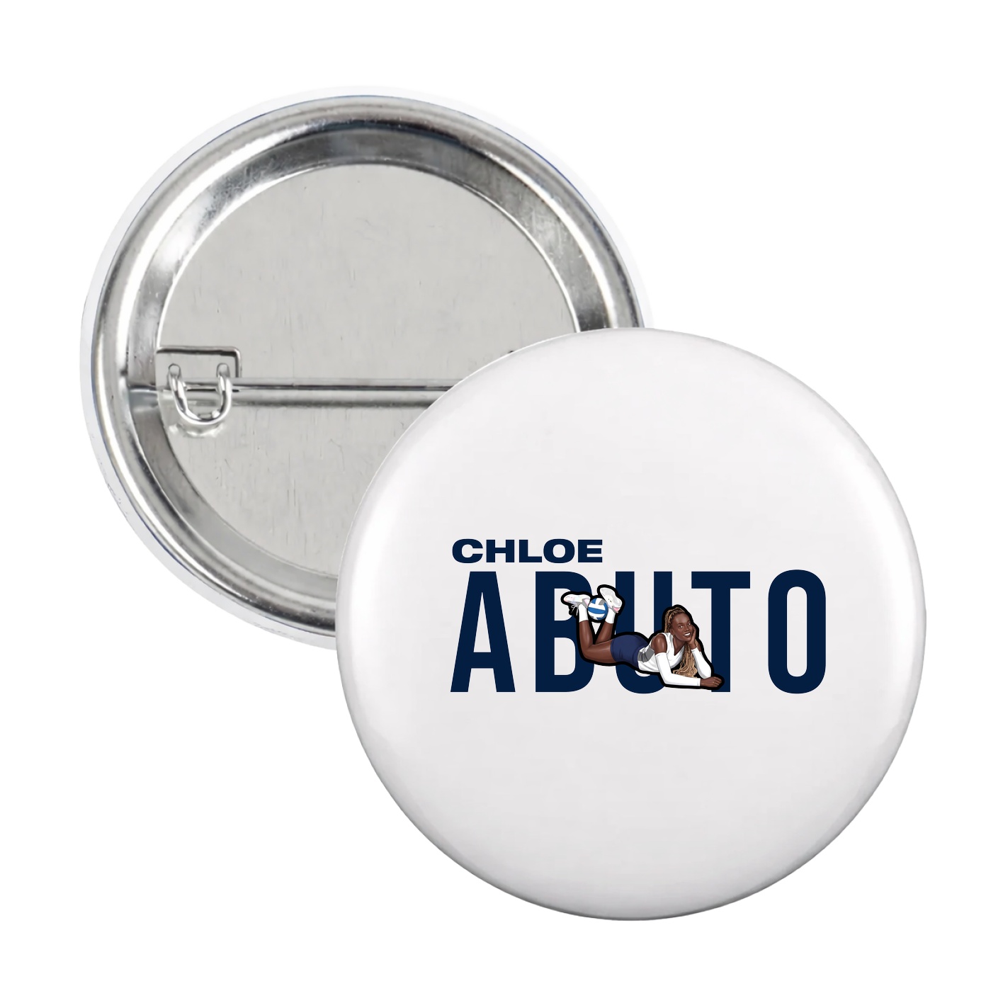 Game Day Button — Player Name in White