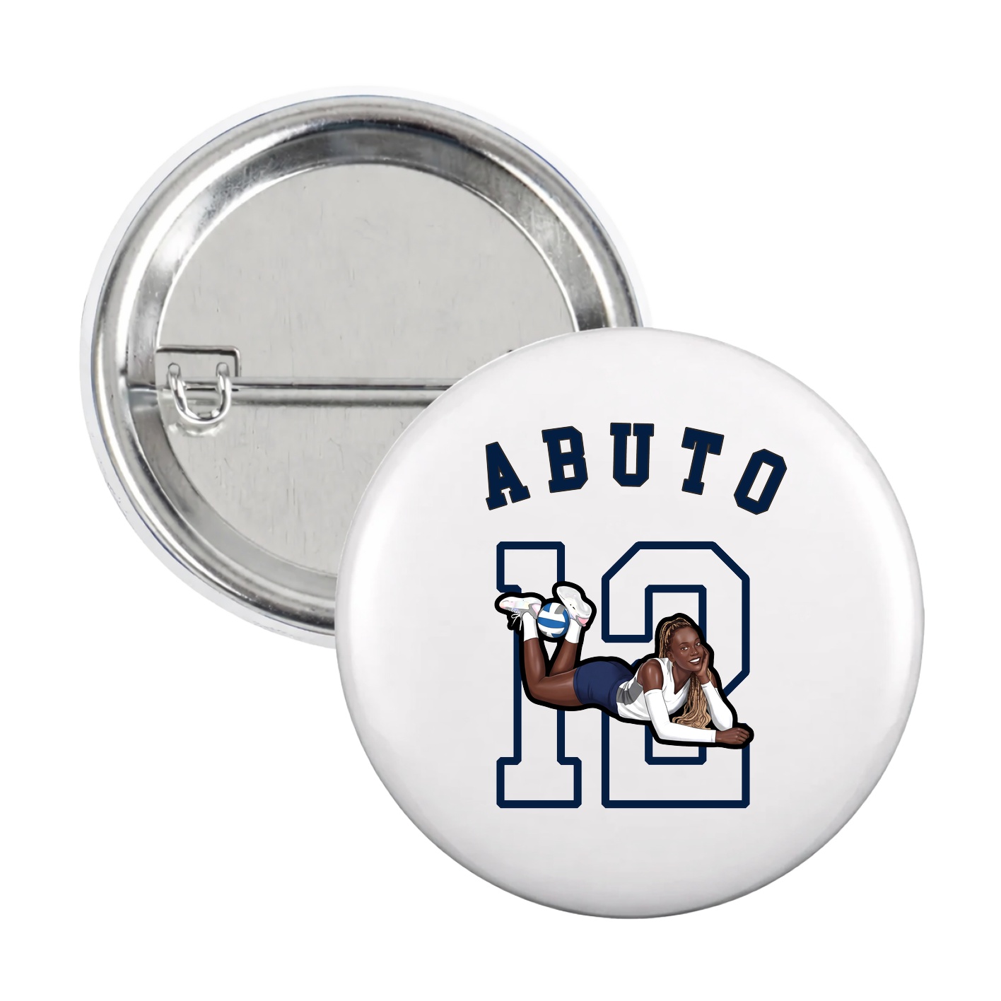 Game Day Button — Shirsey Arch in White