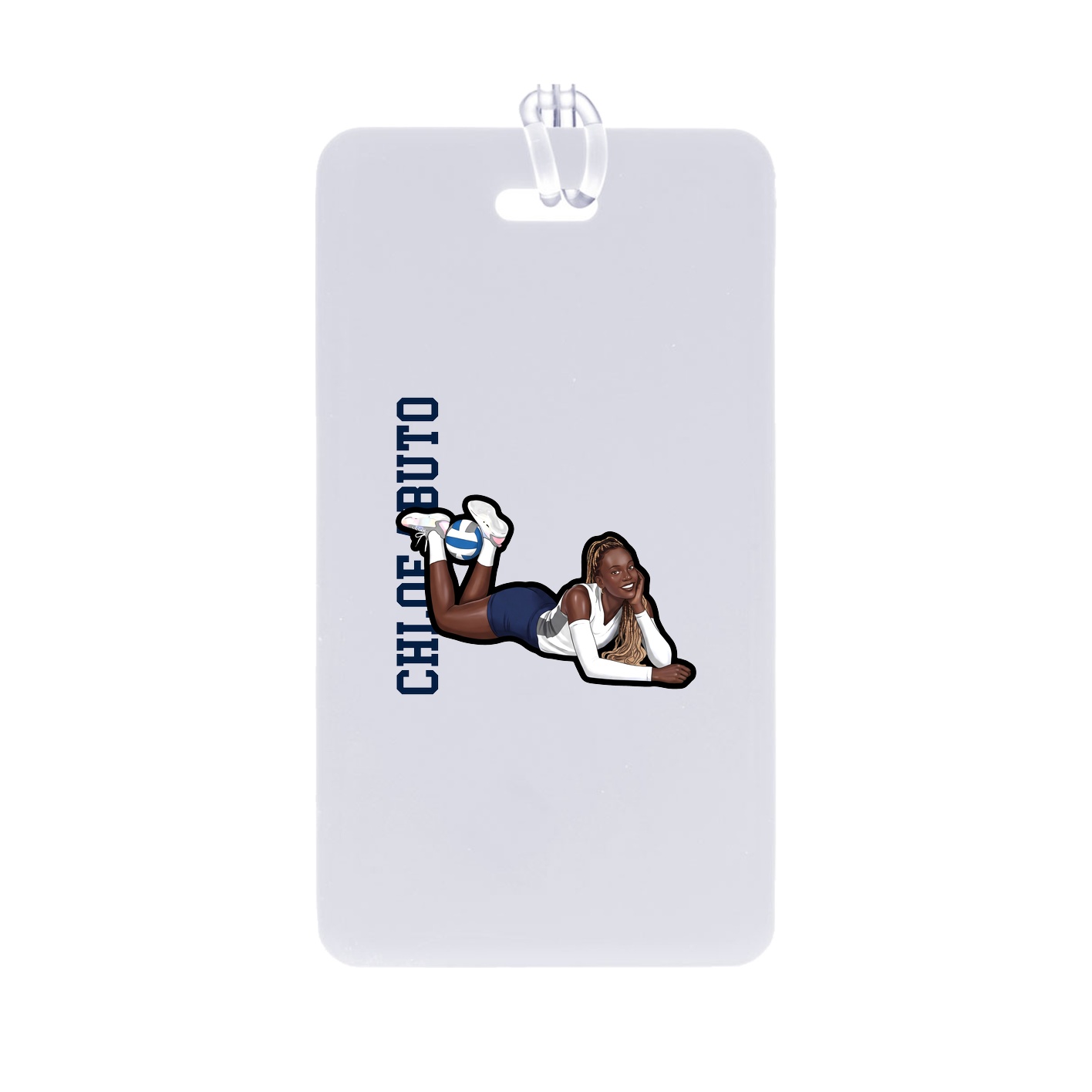 Bag Tag — Name Vertical in Classic