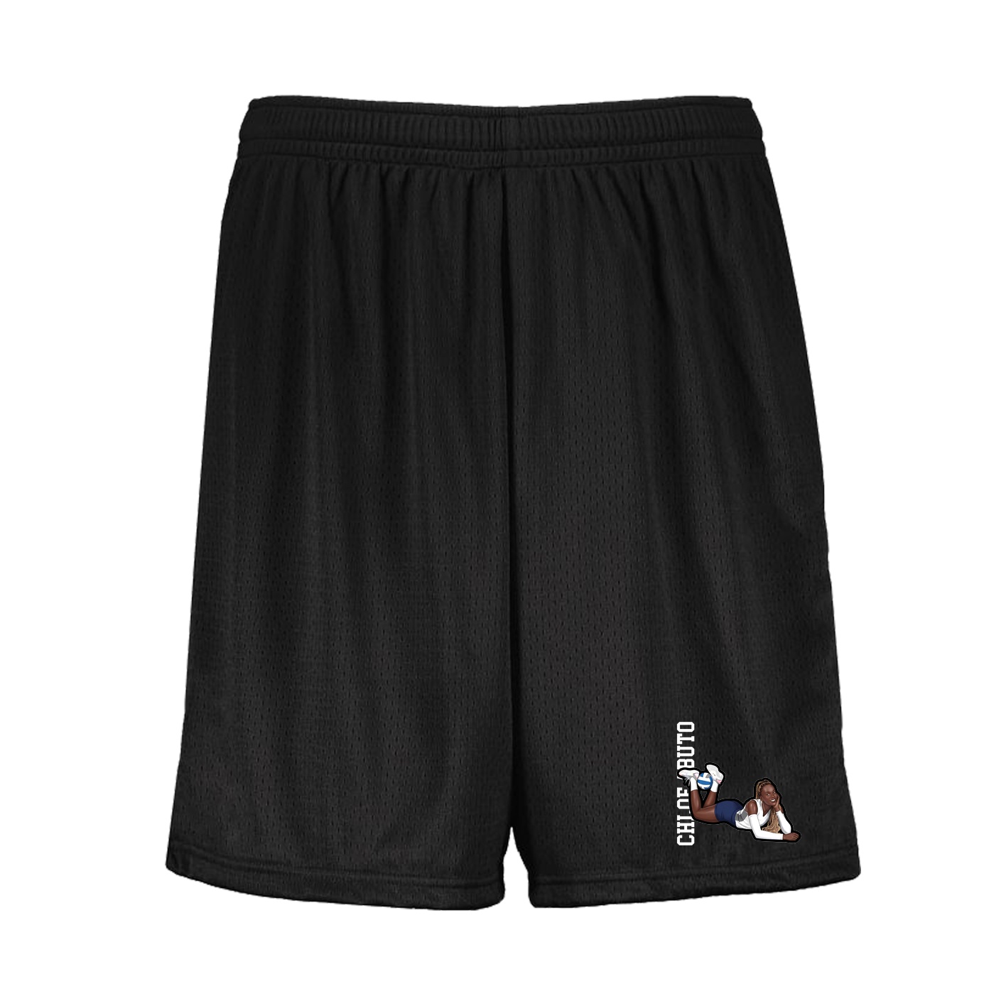 Shorts — Name Vertical in Black