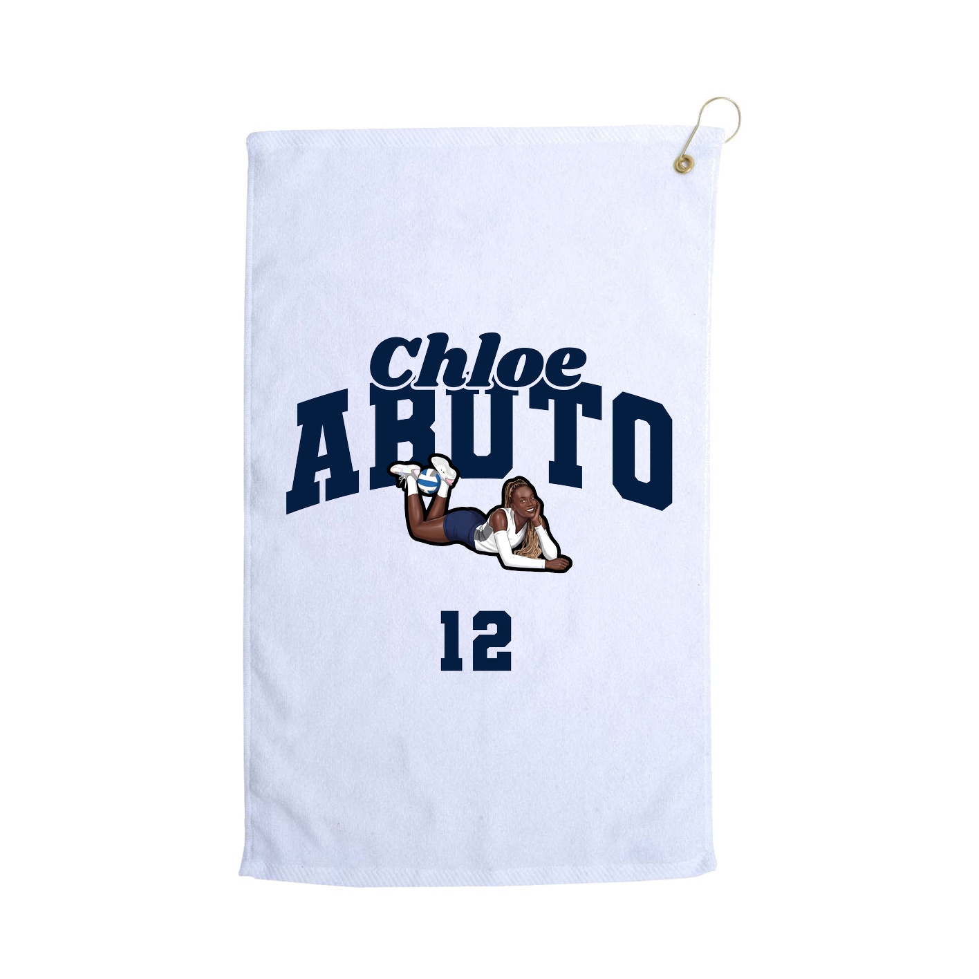Golf Towel — Signature Arch in White