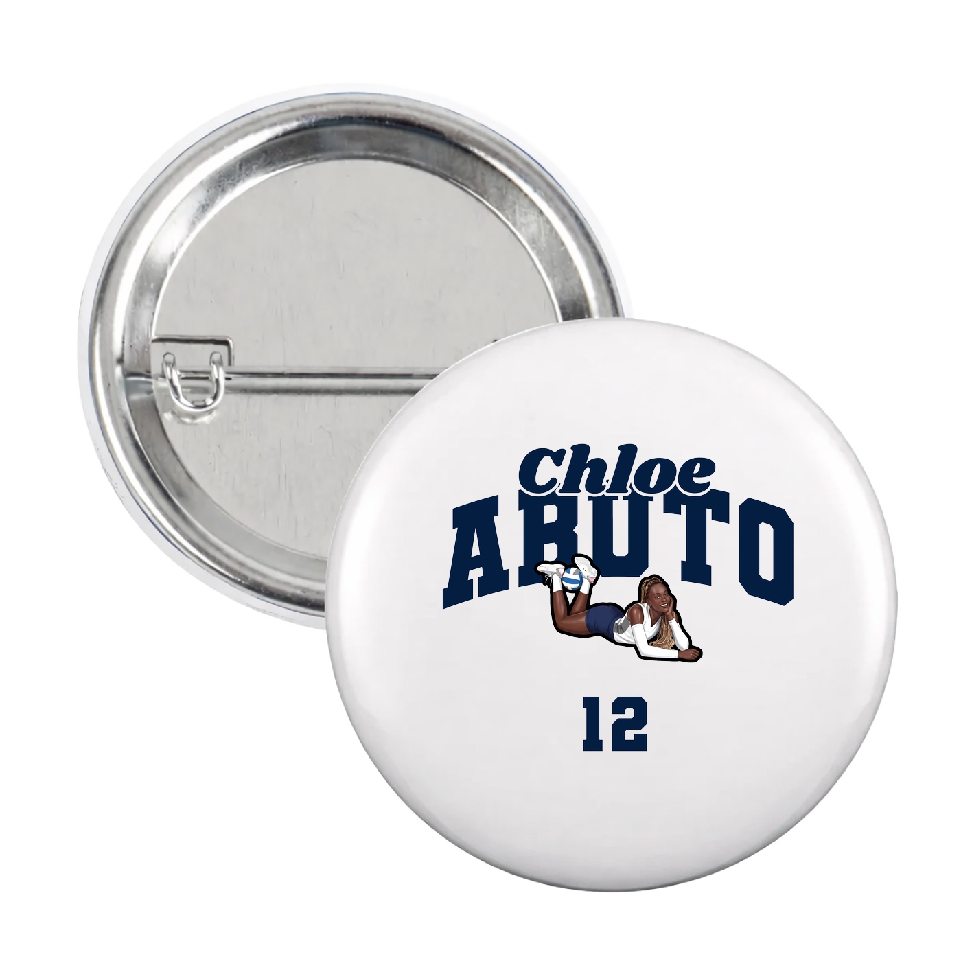 Game Day Button — Signature Arch in White