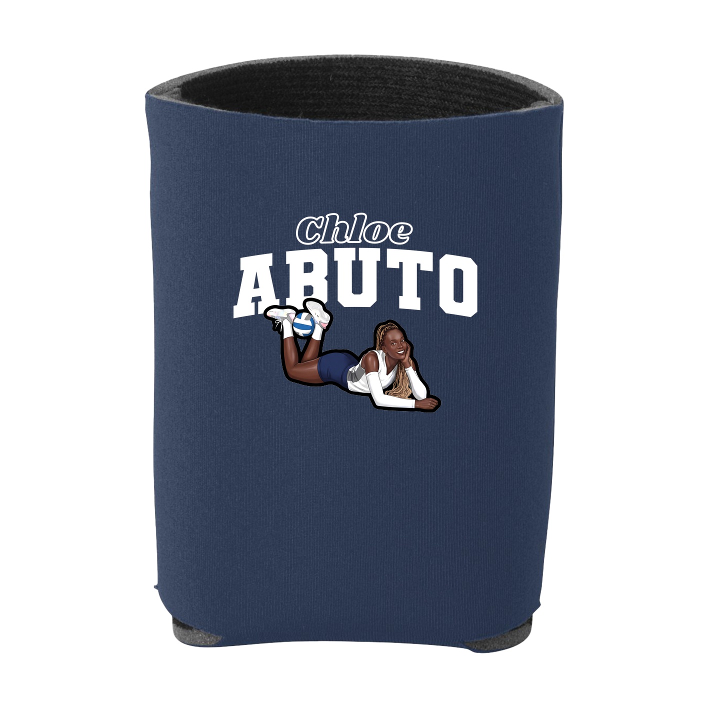 Can Holder — Name Arch in Navy