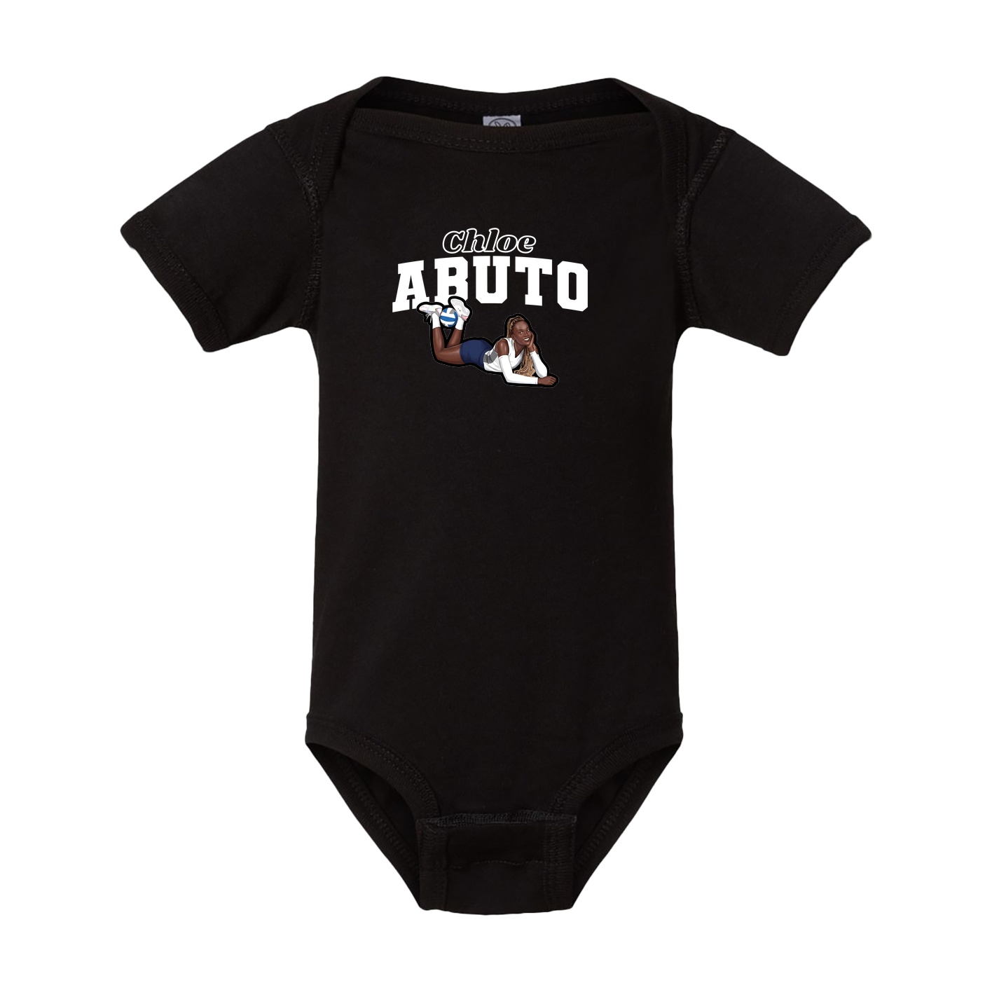 Baby Onesie — Name Arch in Black