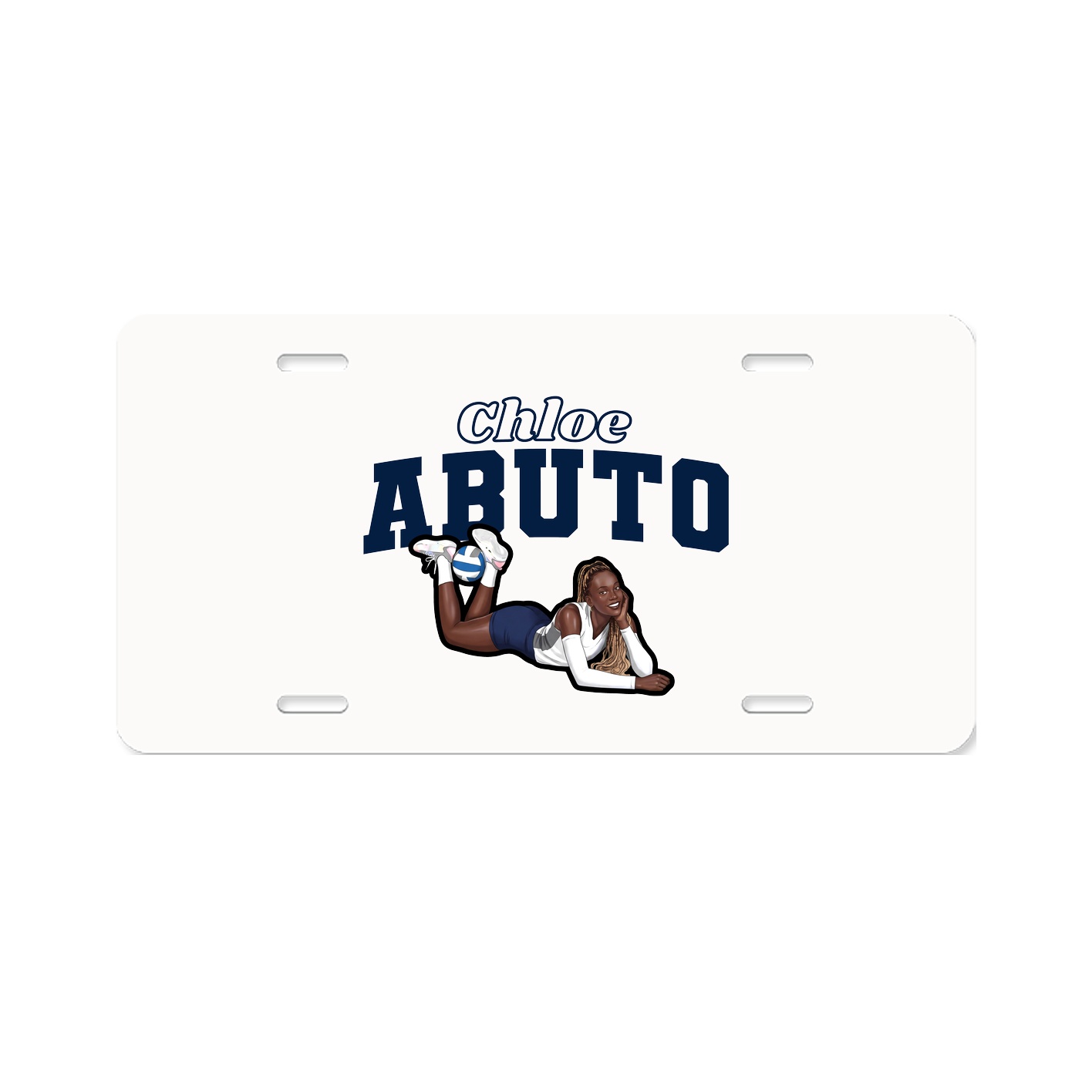 License Plate — Name Arch in Classic