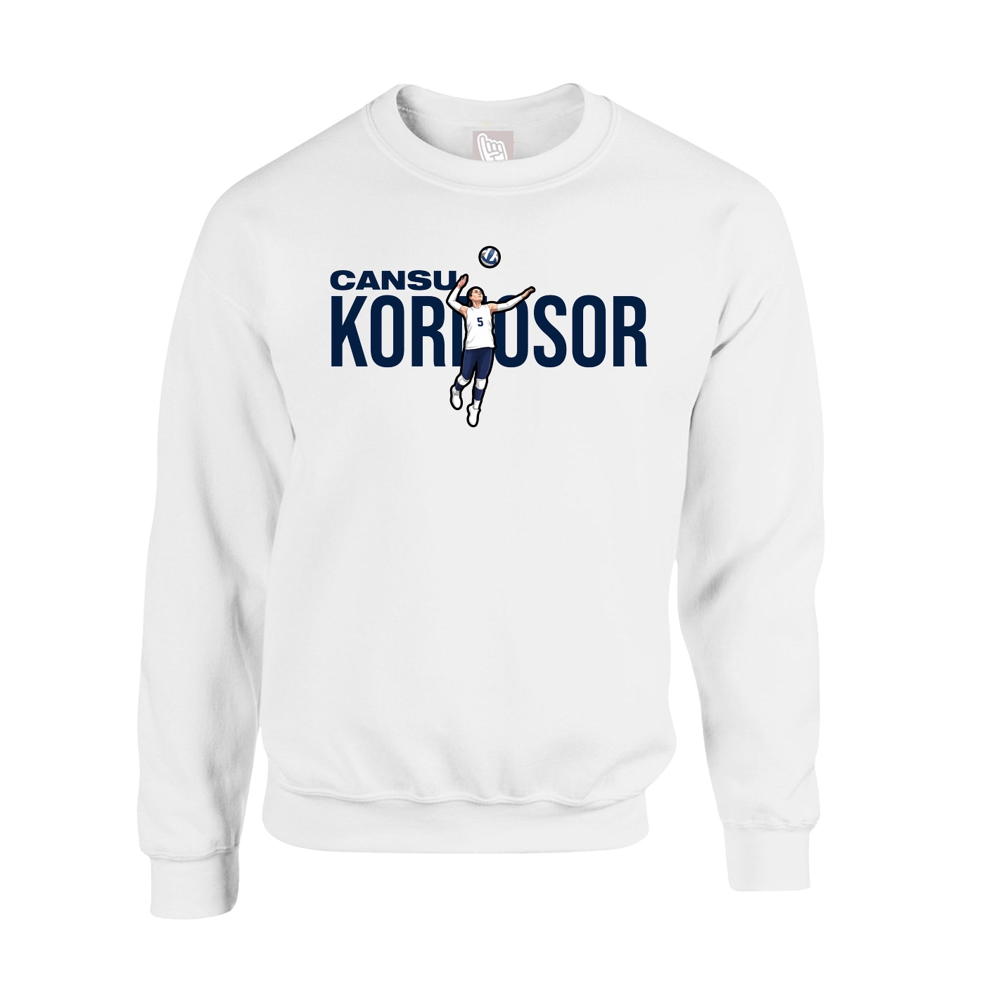 Fleece Crew — Player Name in White