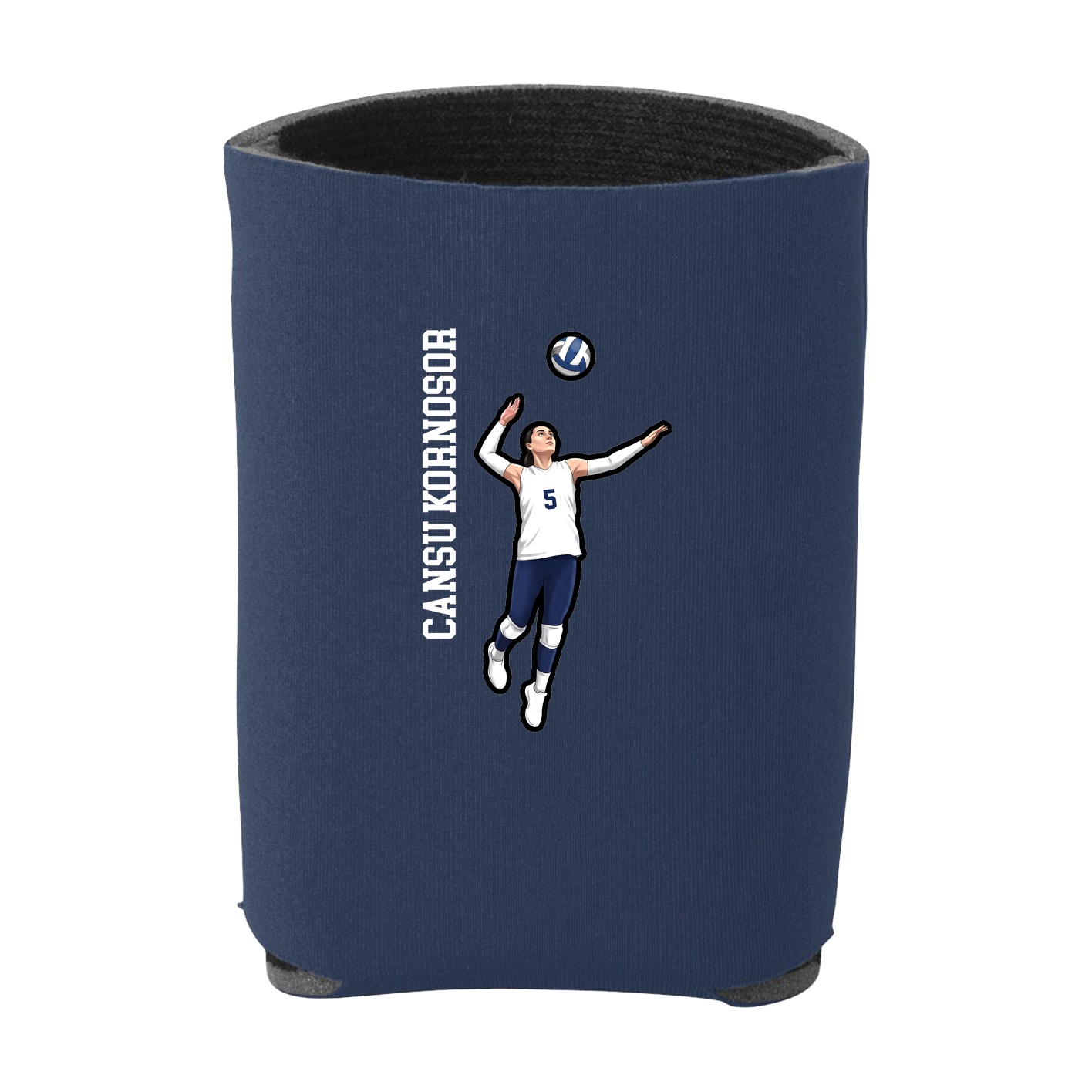 Can Holder — Name Vertical in Navy