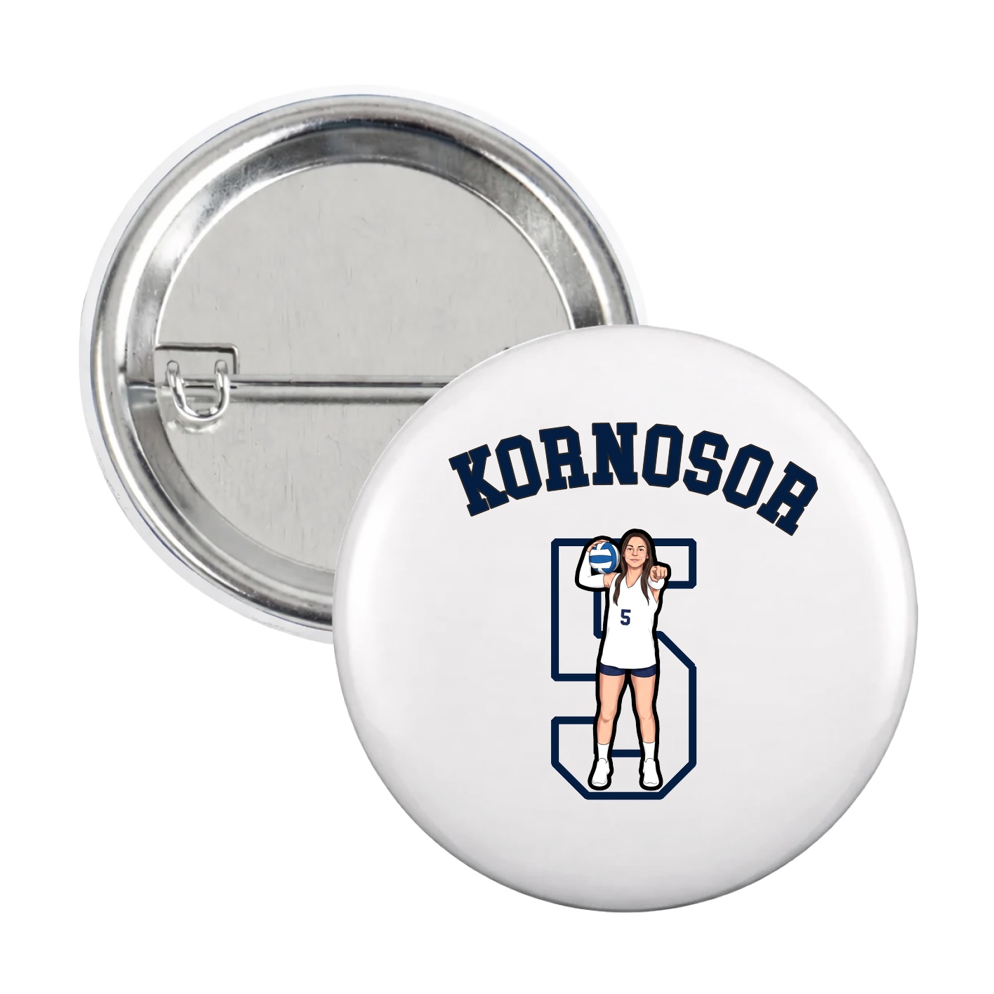 Game Day Button — Shirsey Arch in White