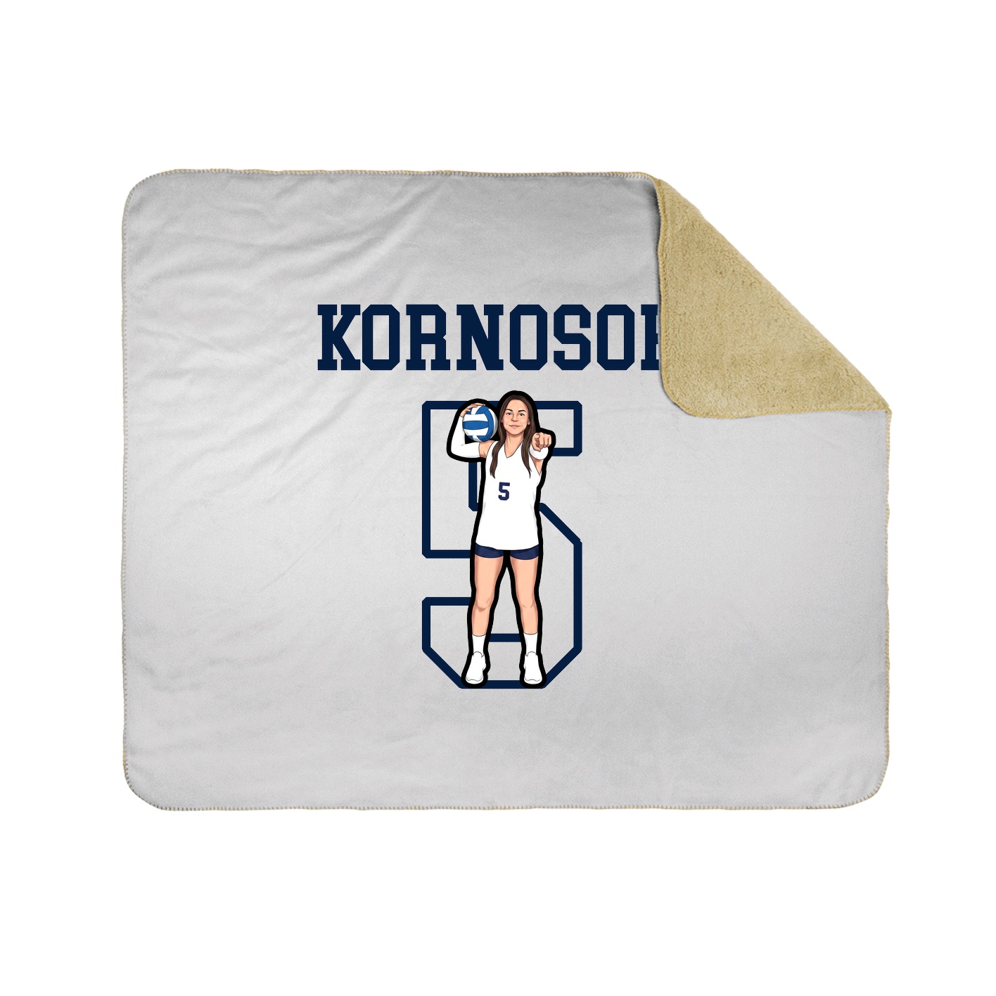 Throw Blanket — Shirsey in White