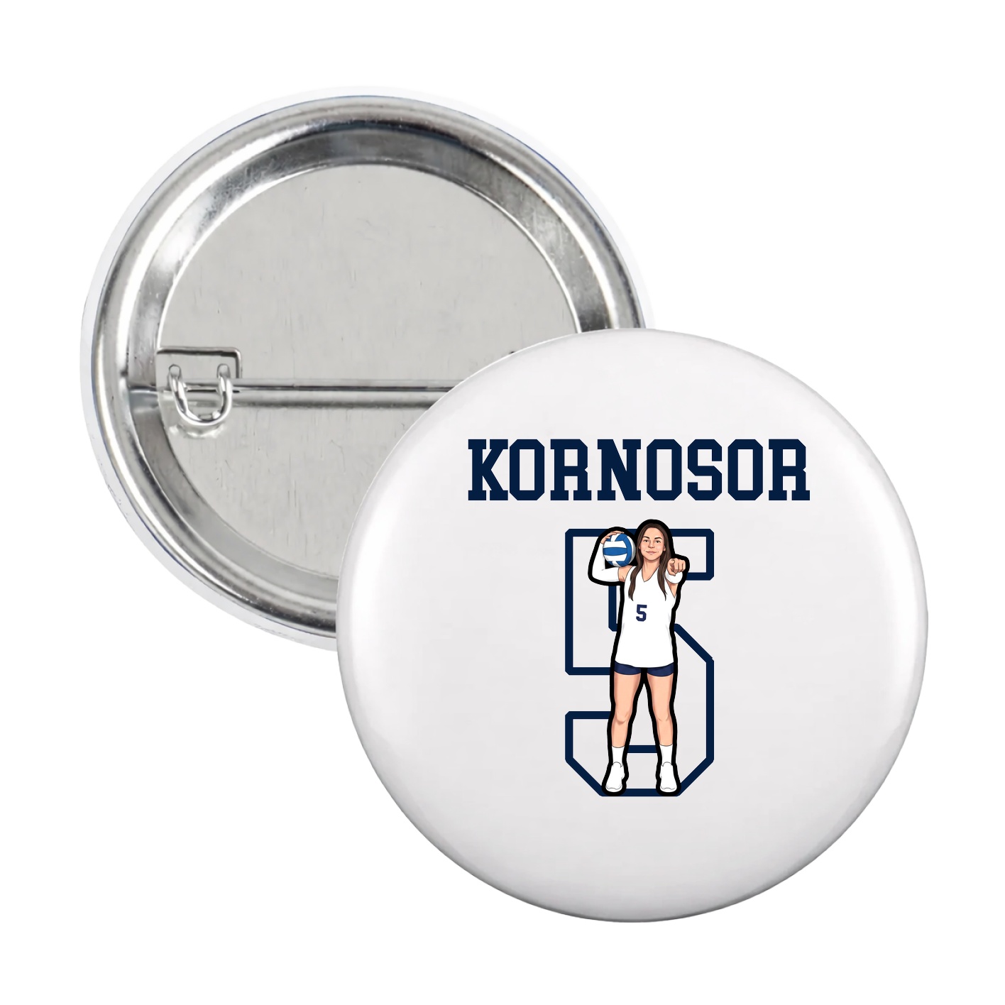 Game Day Button — Shirsey in White