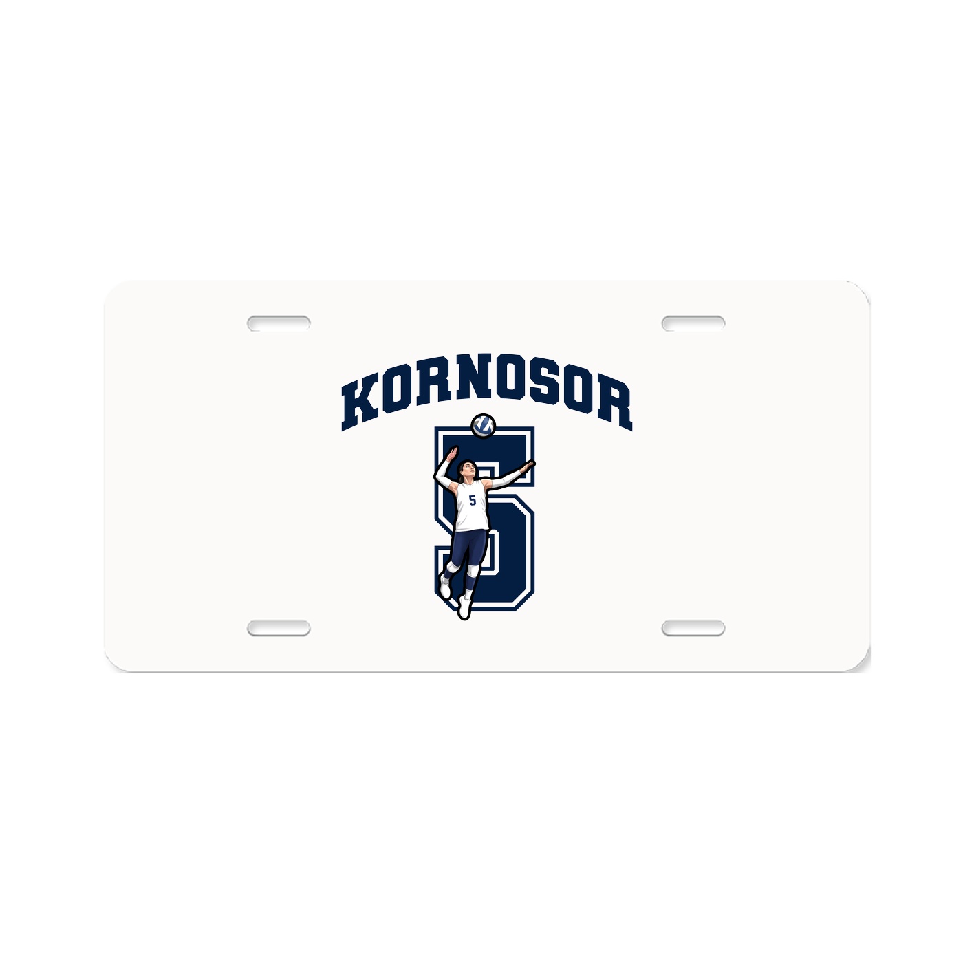 License Plate — Number in Classic