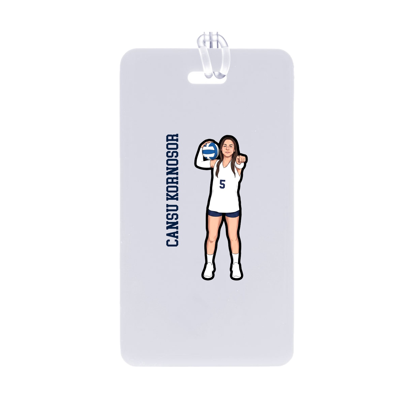 Bag Tag — Name Vertical in Classic