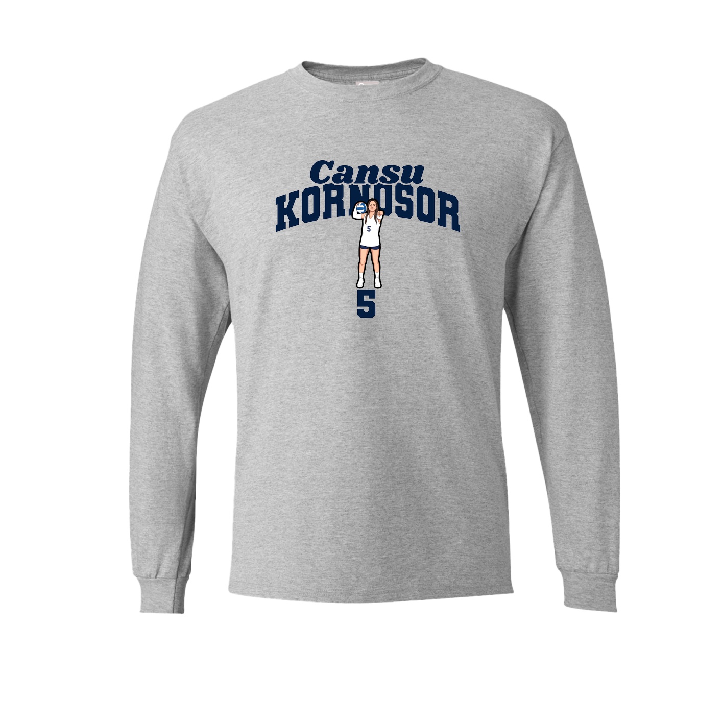 Long Sleeve Tee — Signature Arch in Grey