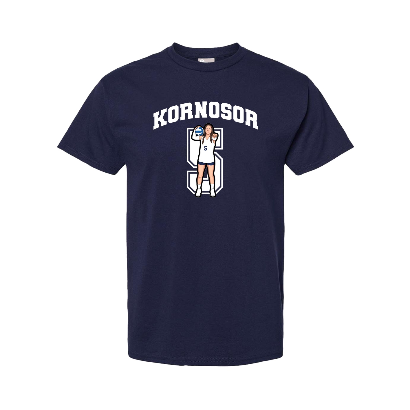 Tee — Number in Navy