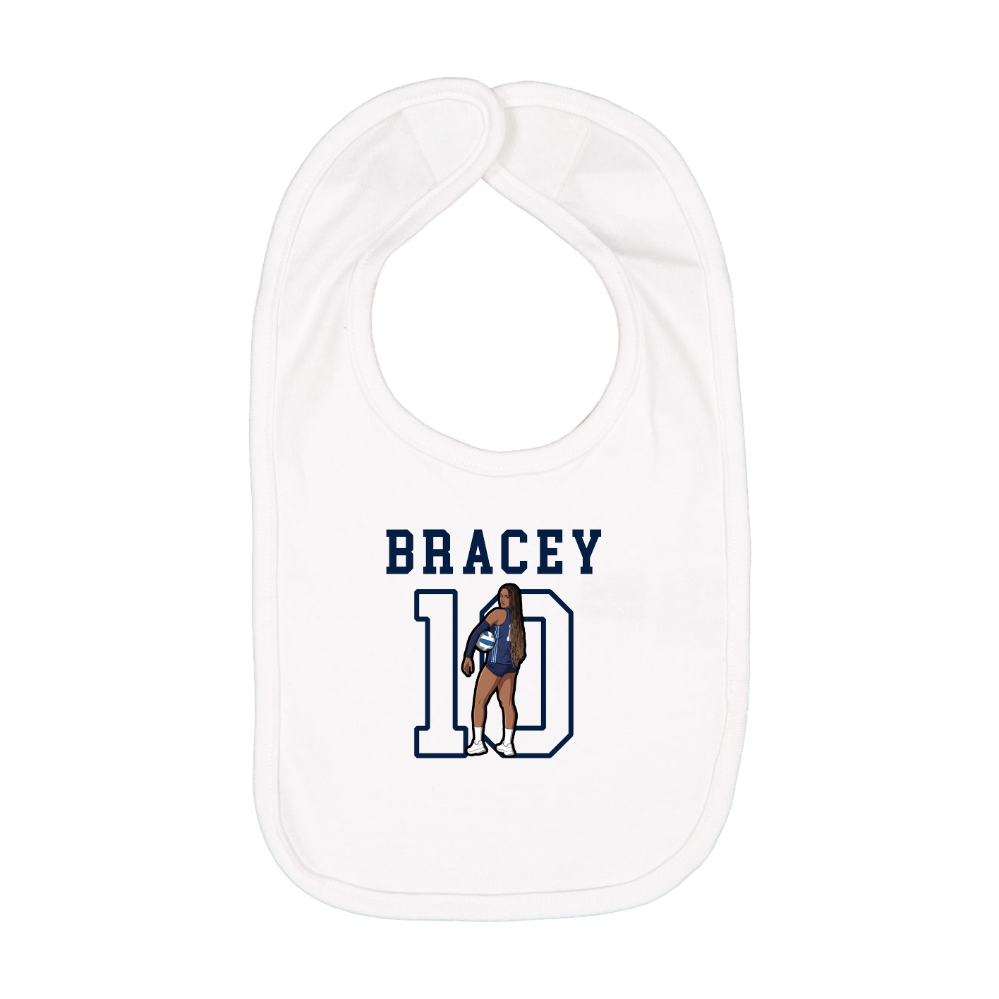 Infant Bib — Shirsey in White