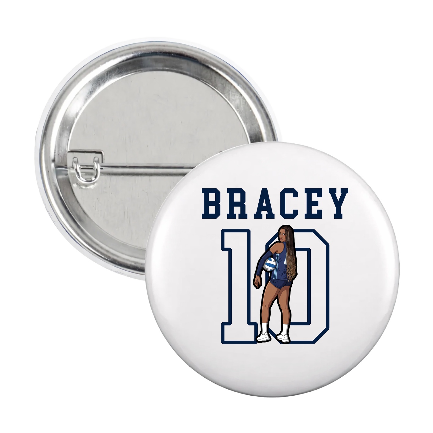 Game Day Button — Shirsey in White