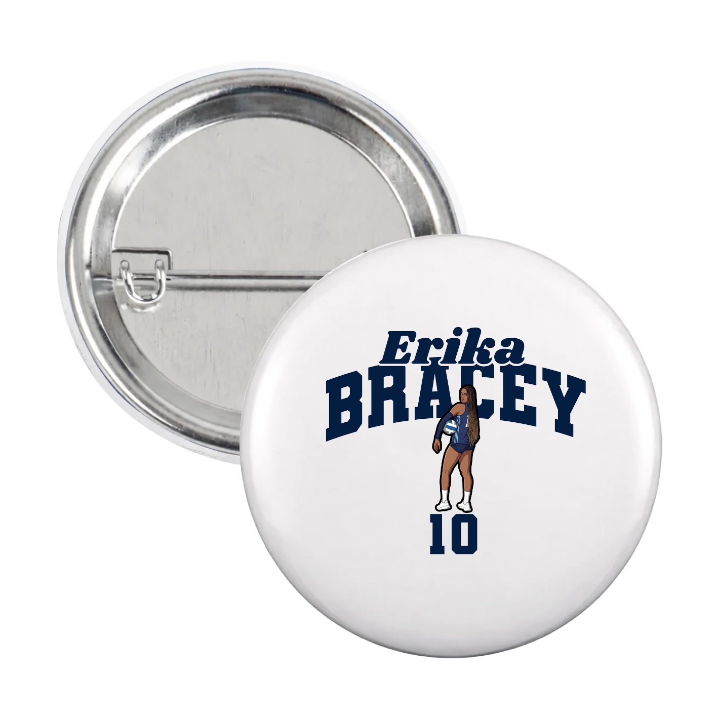 Game Day Button — Signature Arch in White