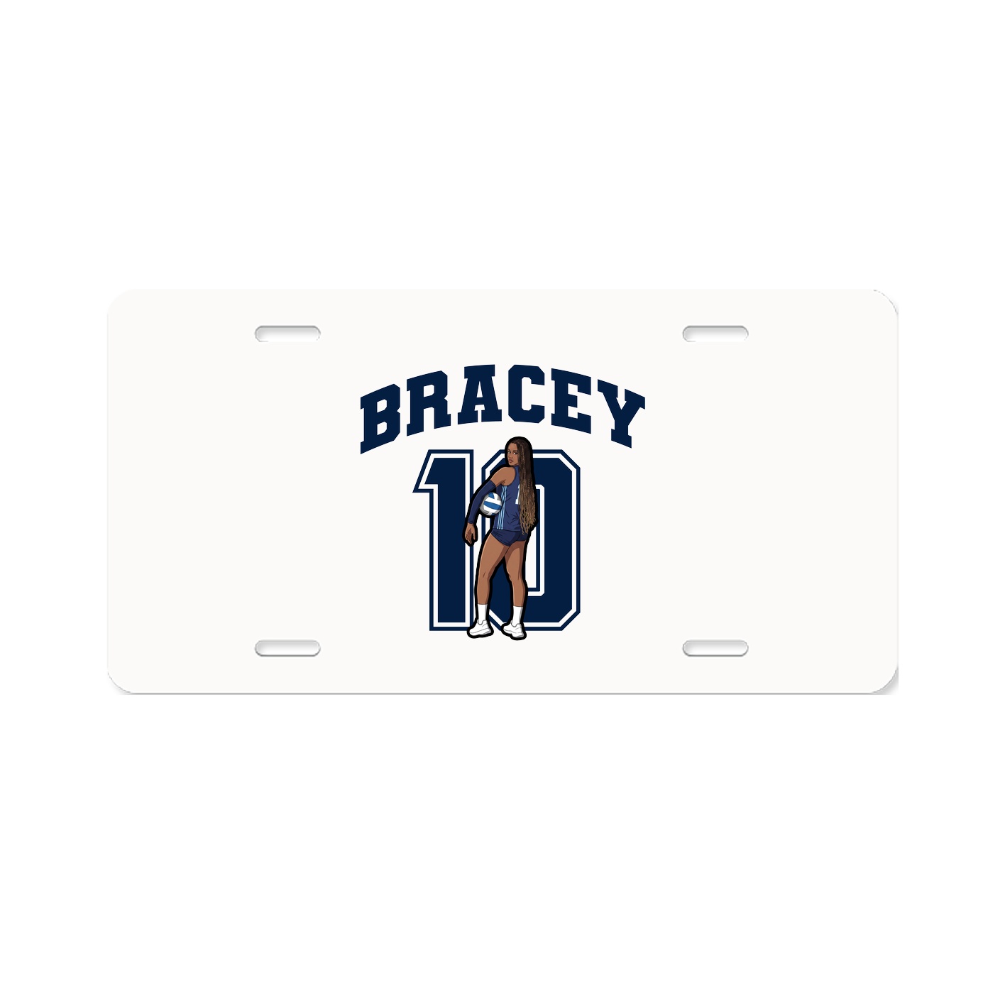 License Plate — Number in Classic