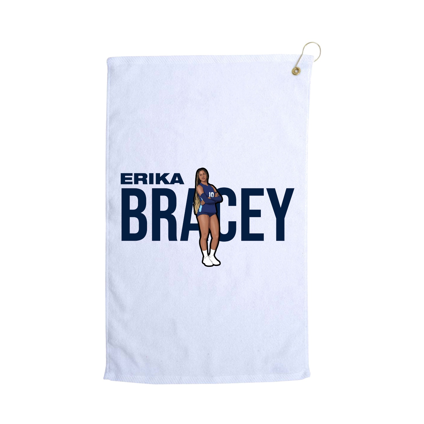 Golf Towel — Player Name in White