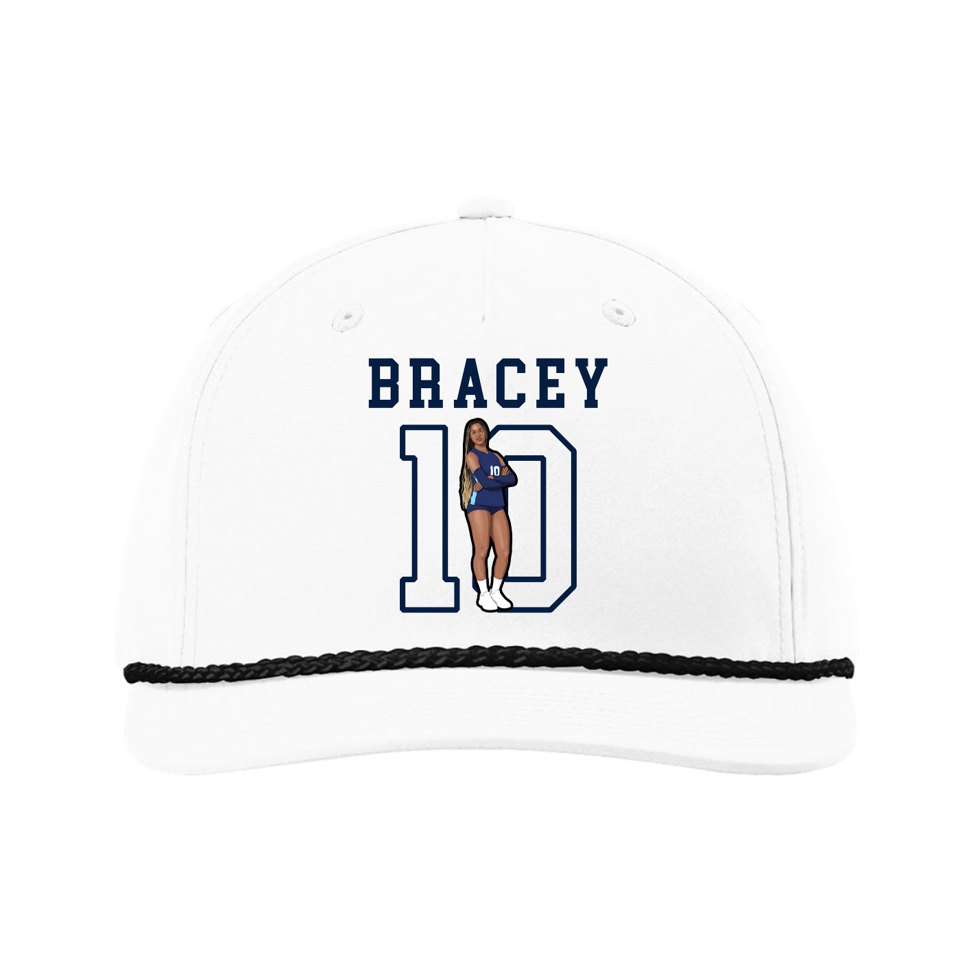 Five-Panel Classic Rope Cap — Shirsey in White