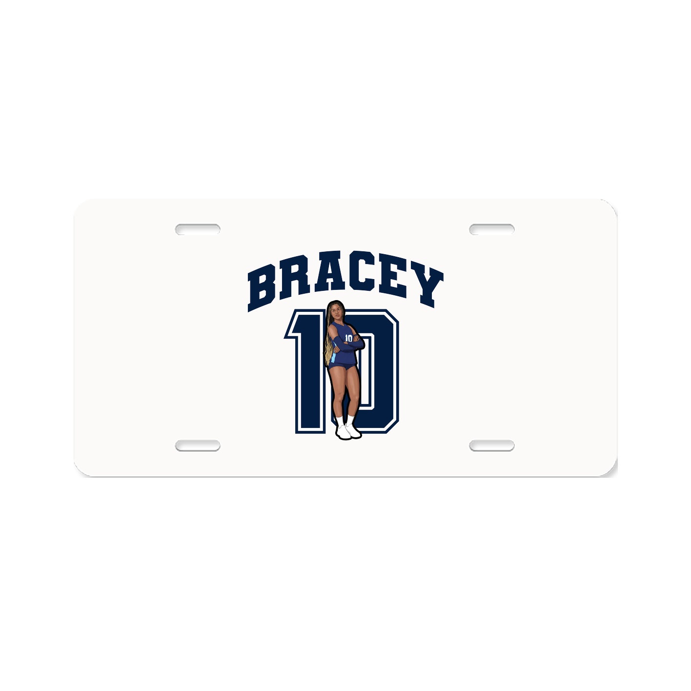 License Plate — Number in Classic