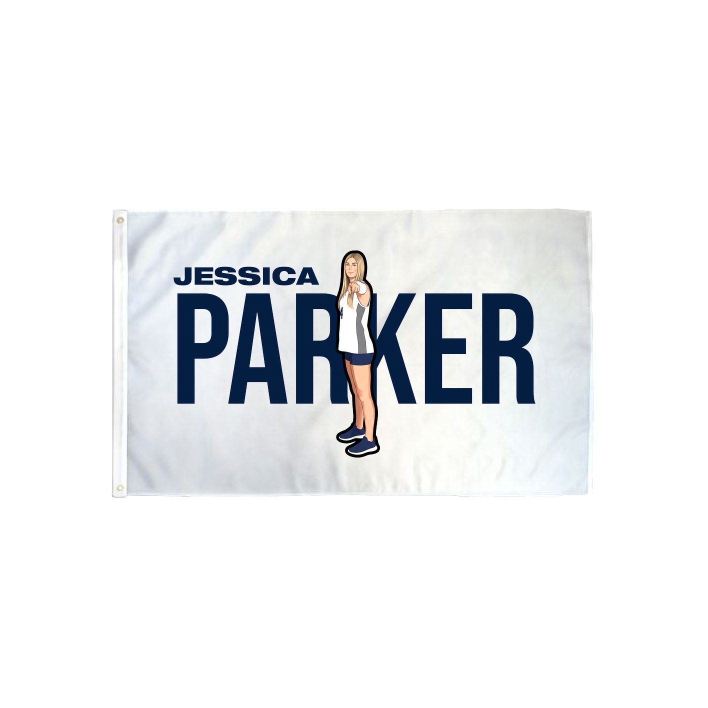 3x5 Flag — Player Name in Classic