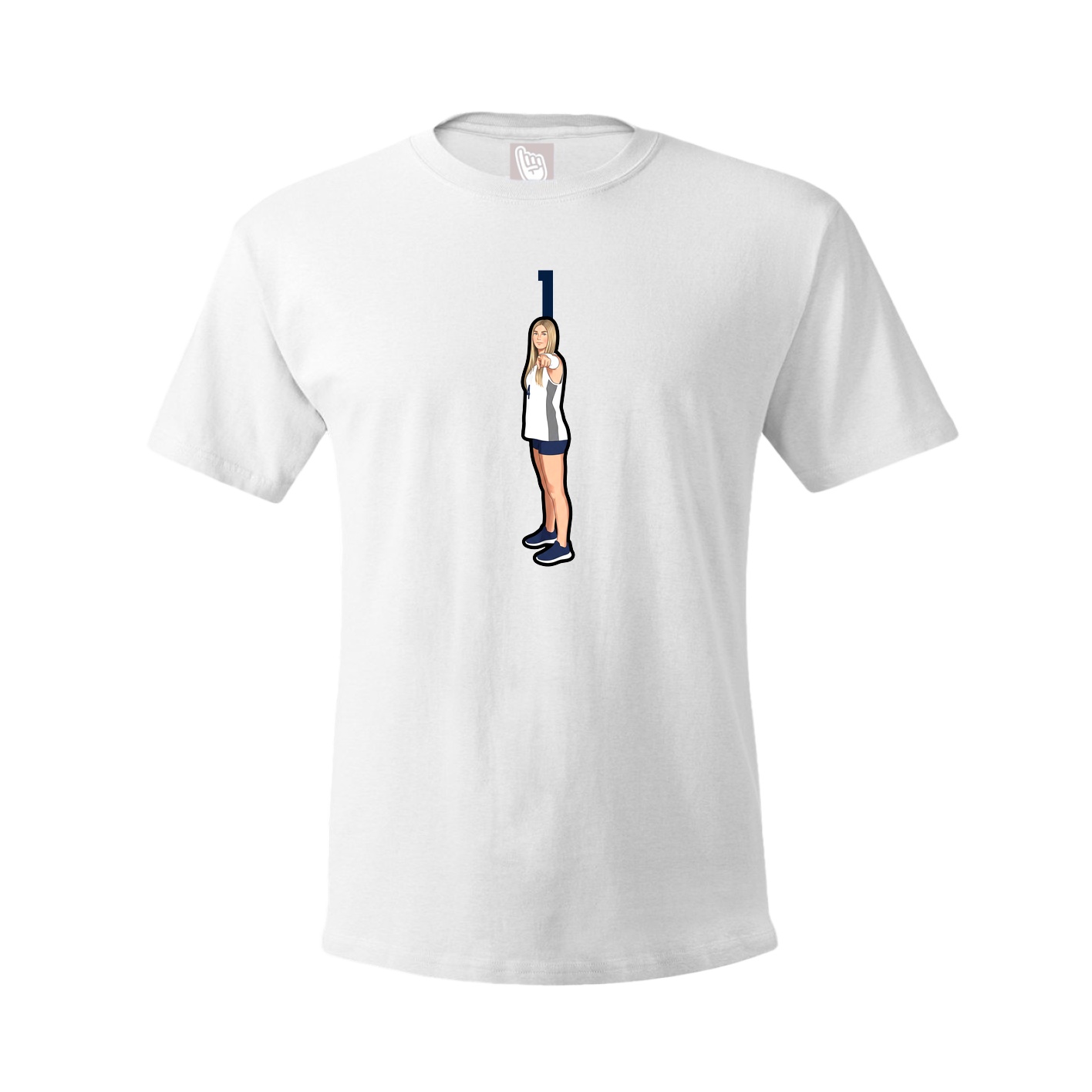 Tee — Number Top in White