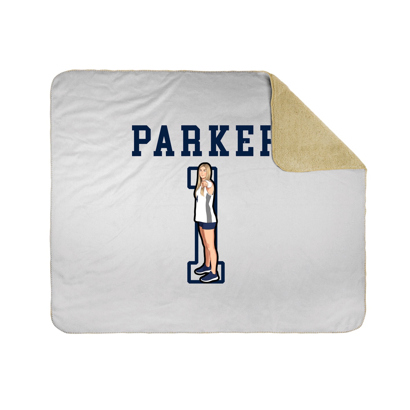 Throw Blanket — Shirsey in White