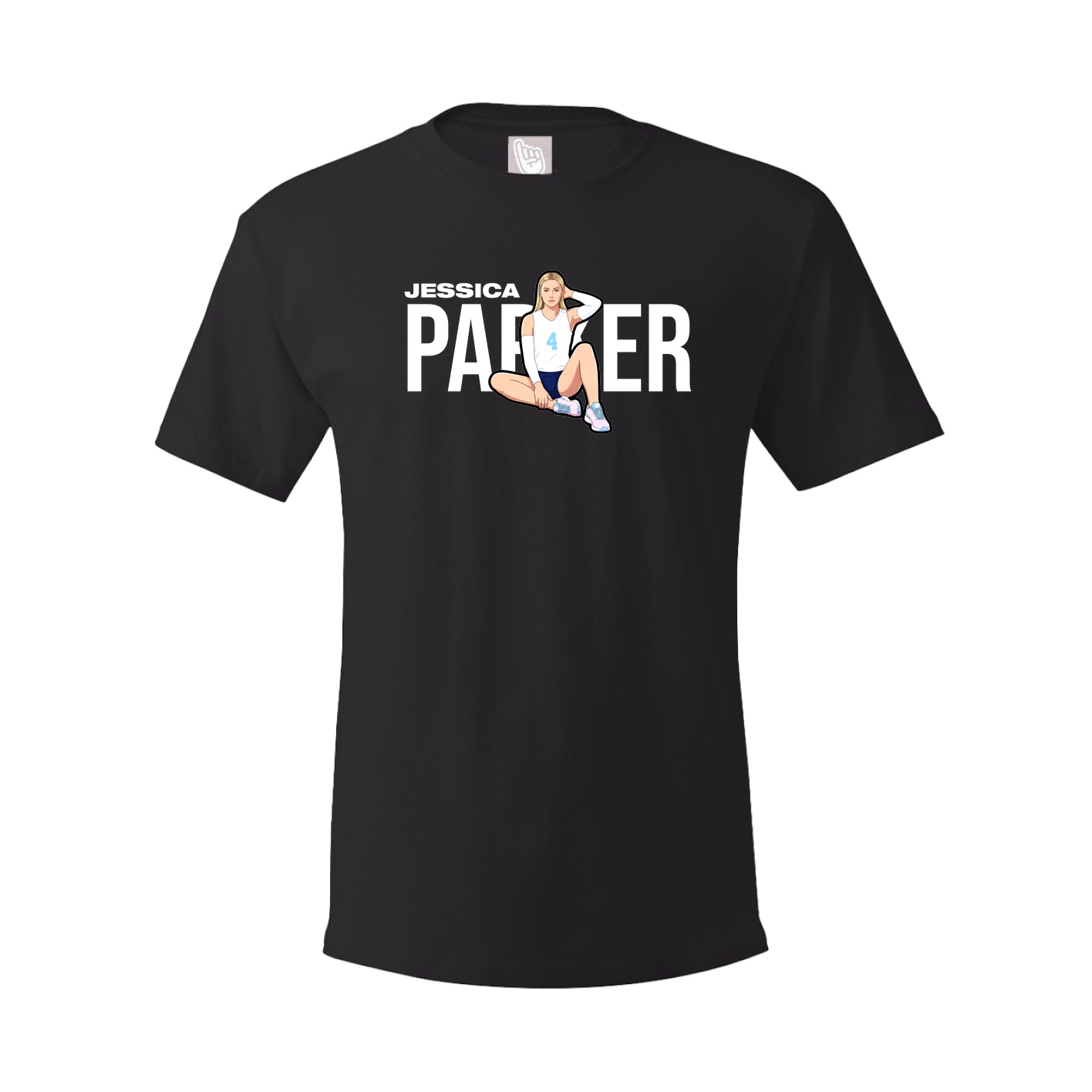 Youth Tee — Player Name in Black
