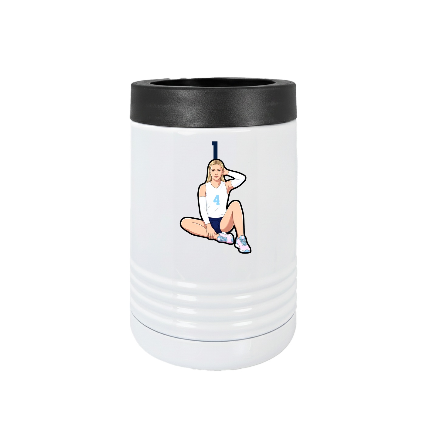 Beverage Holder — Number Top in White