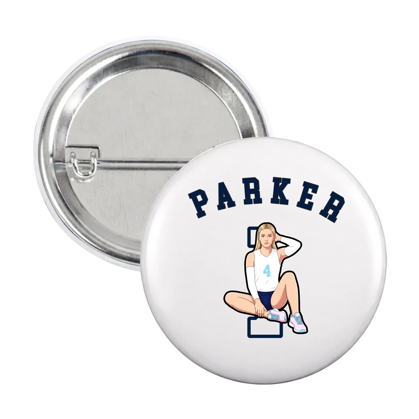 Game Day Button — Shirsey Arch in White