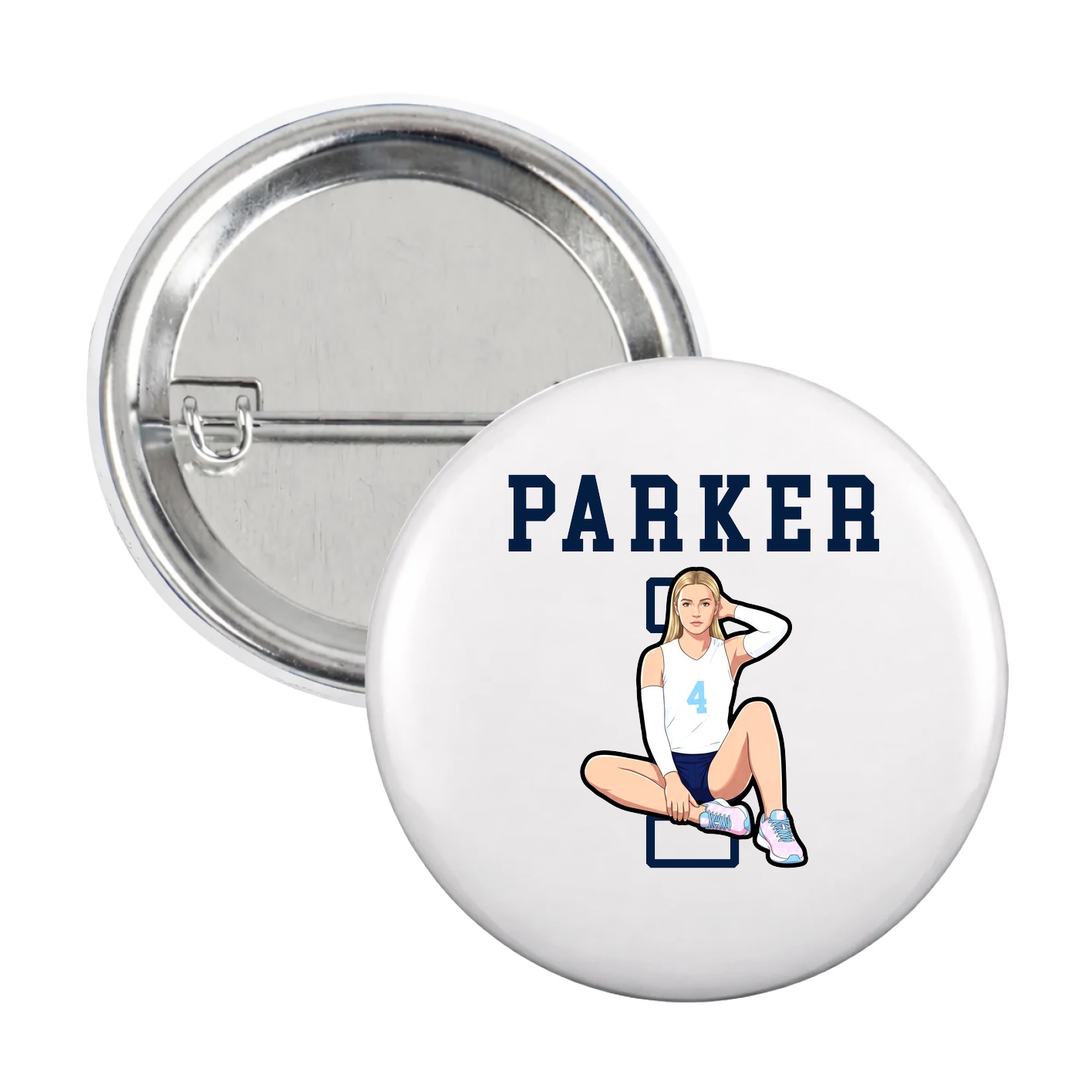 Game Day Button — Shirsey in White