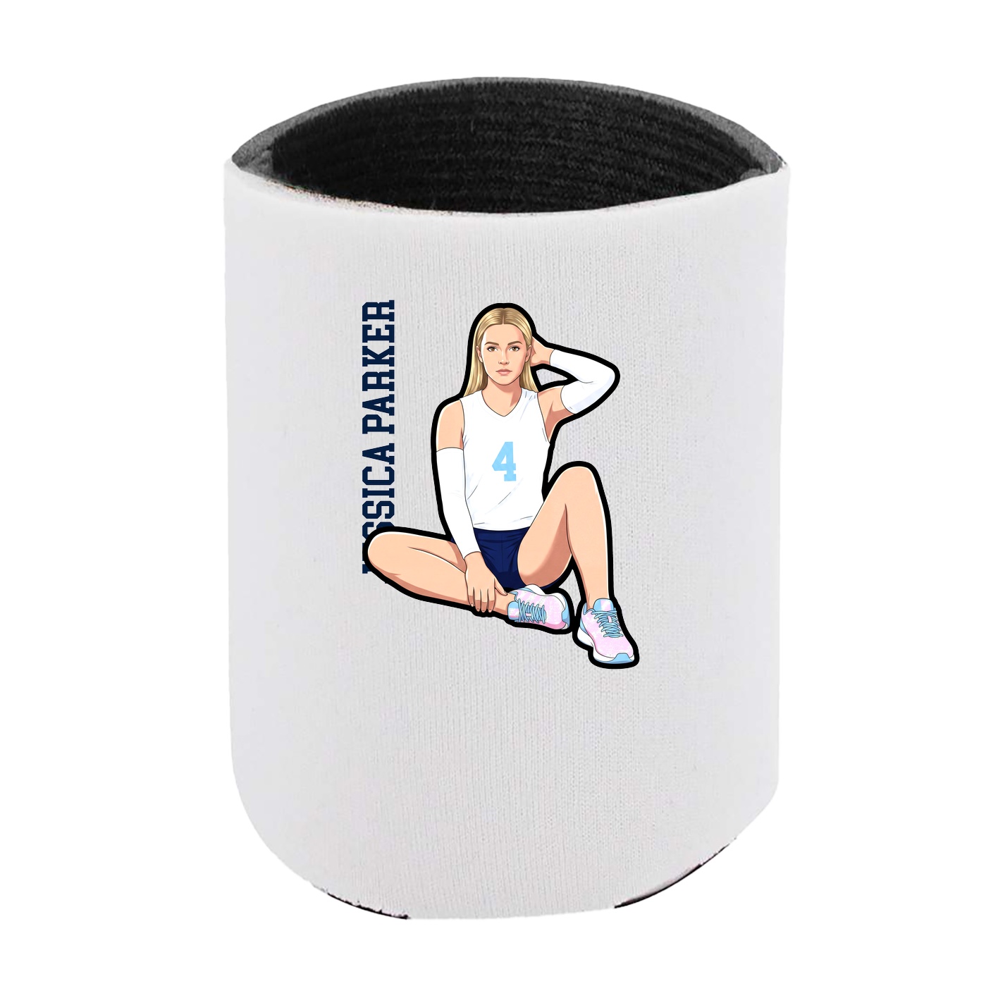 Can Holder — Name Vertical in White