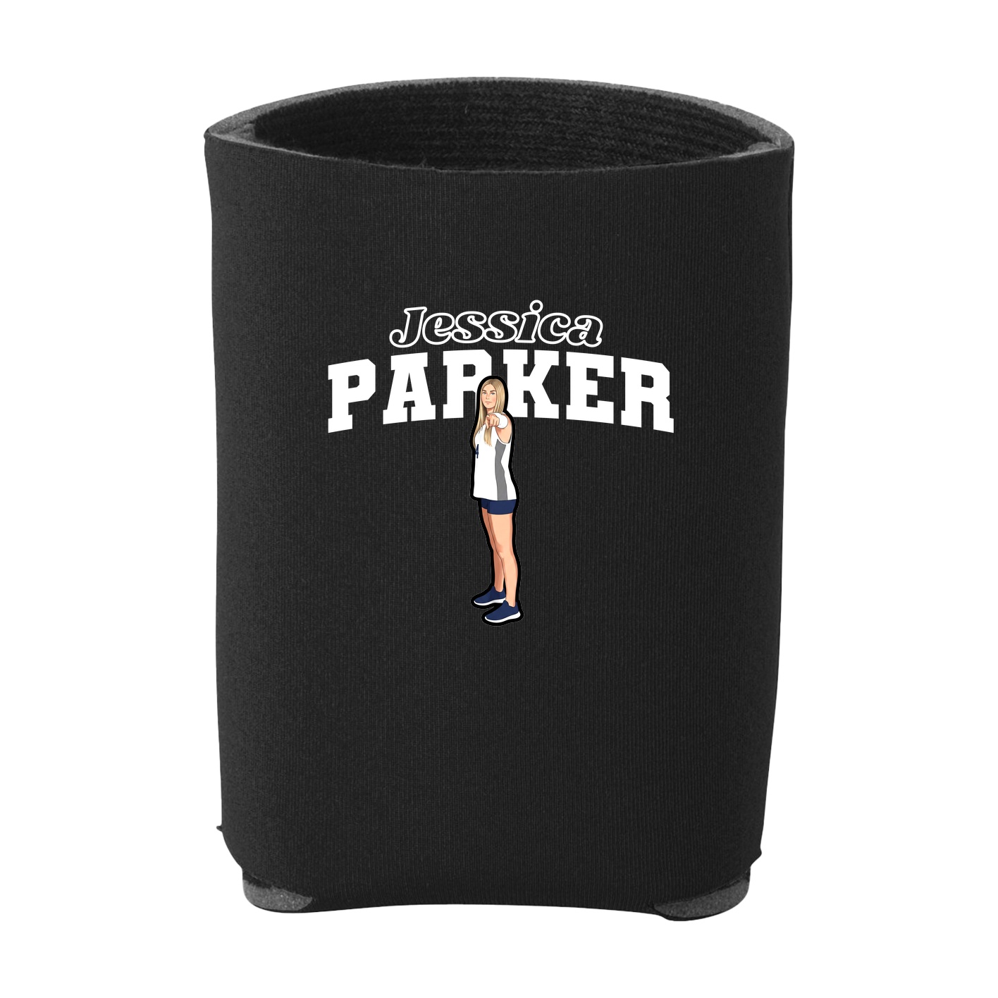 Can Holder — Name Arch in Black