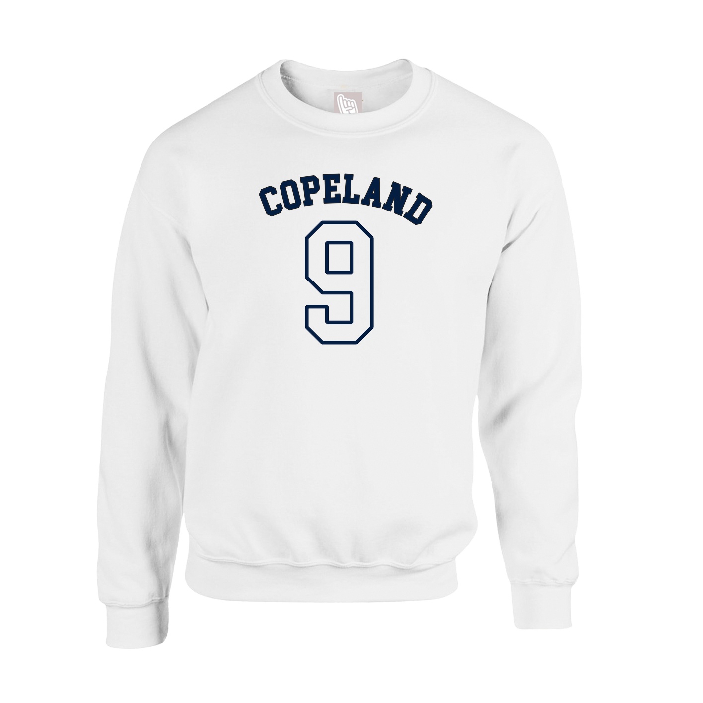 Fleece Crew — Shirsey Arch in White