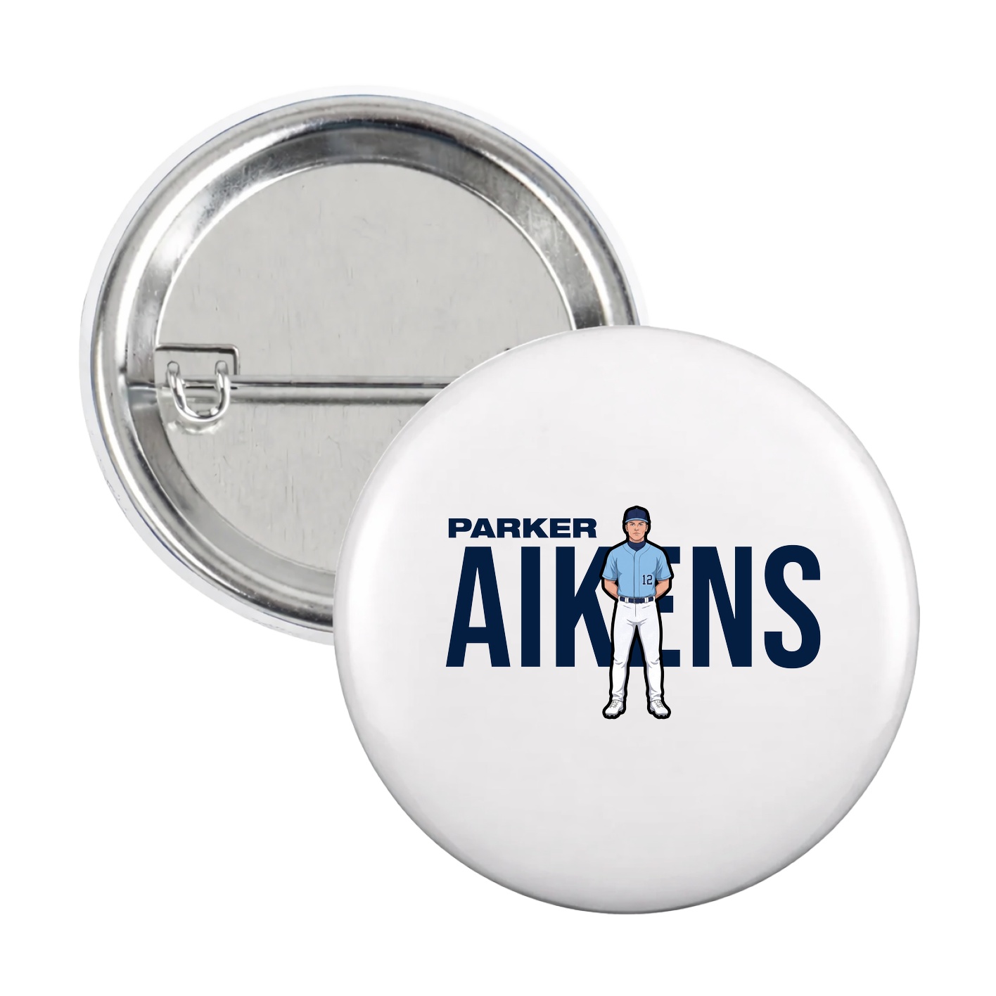 Game Day Button — Player Name in White